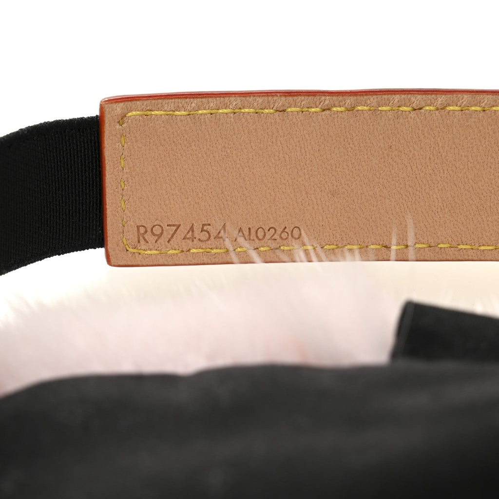 Louis Vuitton Monogram Mink Fur Sleep Mask Light Pink