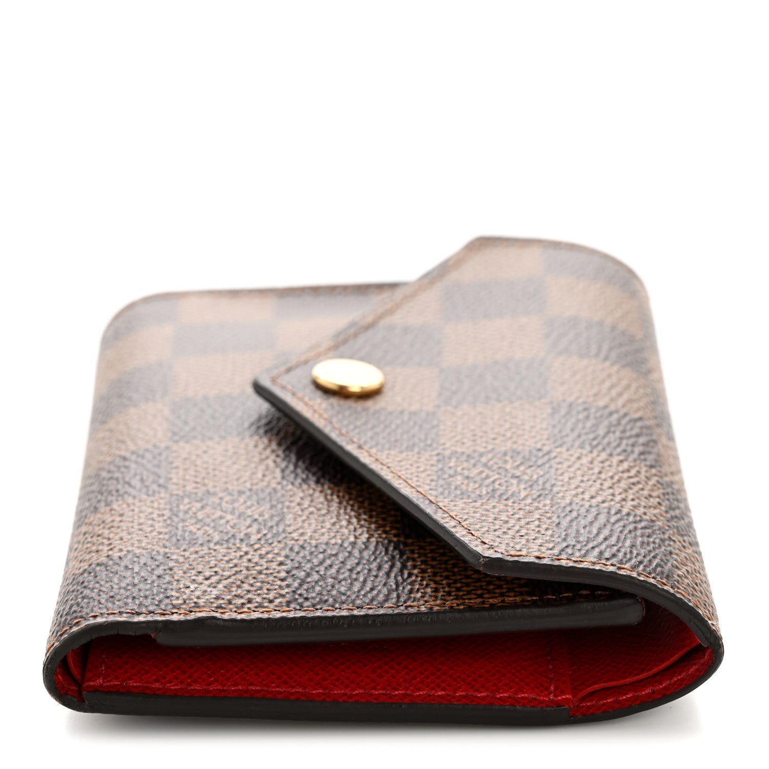 Louis Vuitton Damier Ebene Victorine Wallet Red