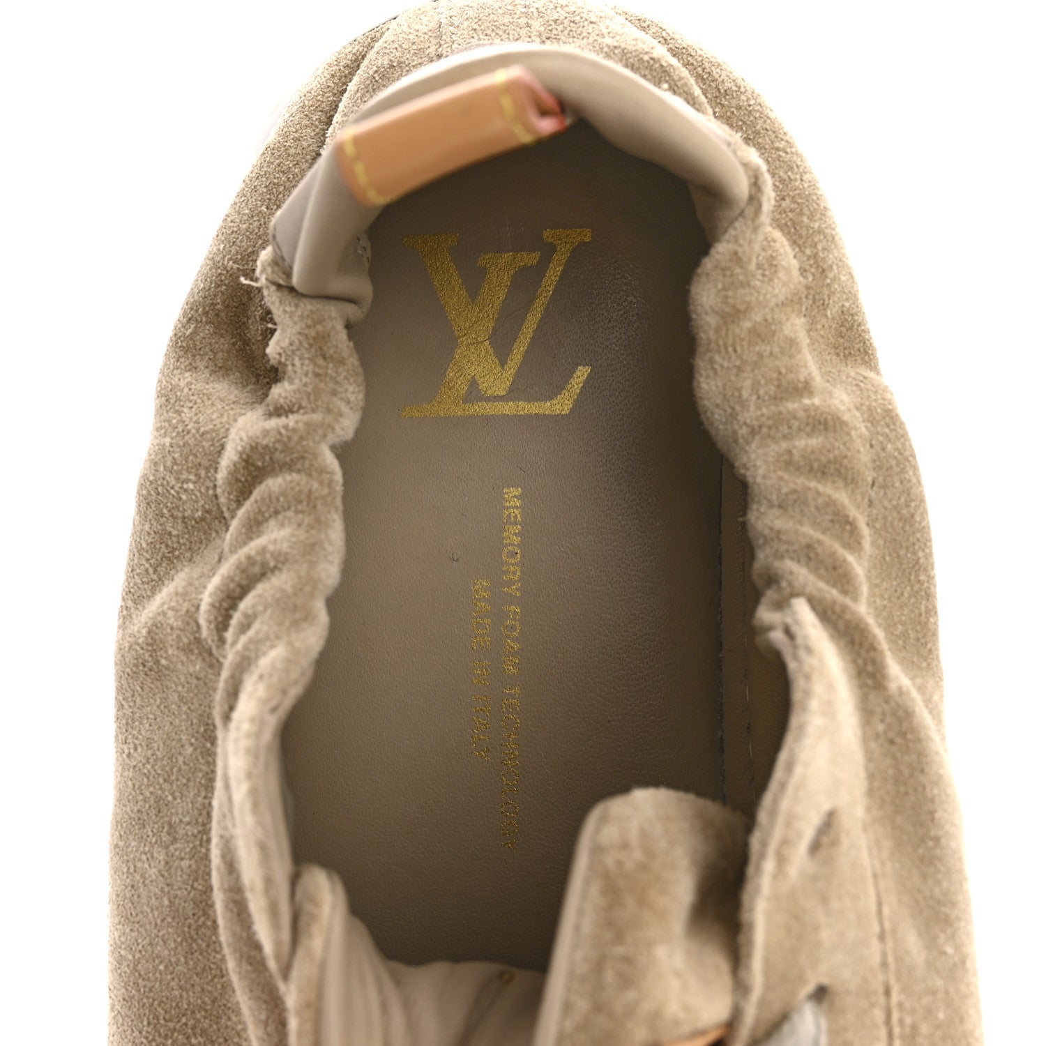 Louis Vuitton Suede Calfskin LV Soft Sneakers 9 Beige