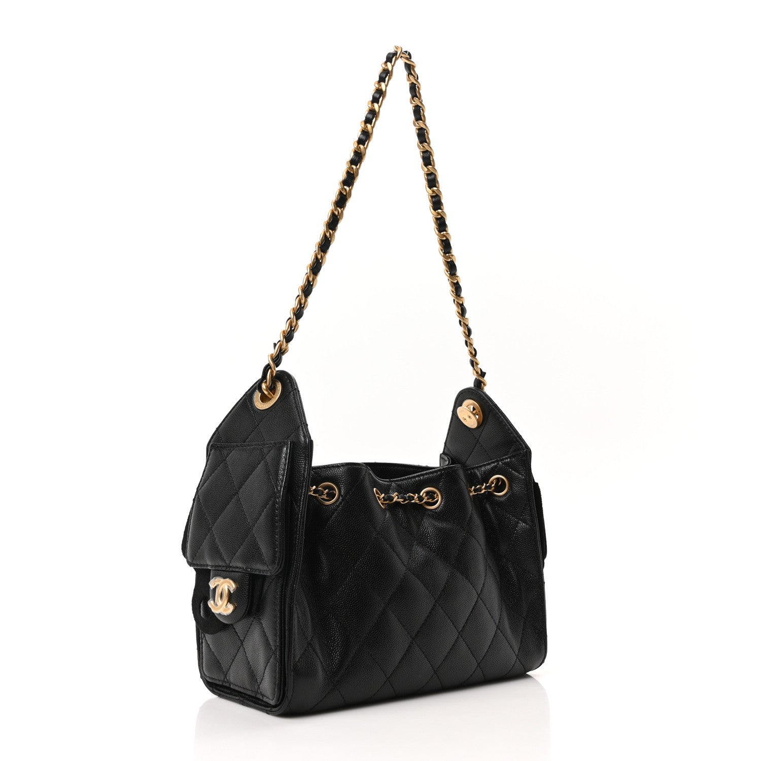 Chanel Caviar Quilted Mini Chanel 25 Handbag Black