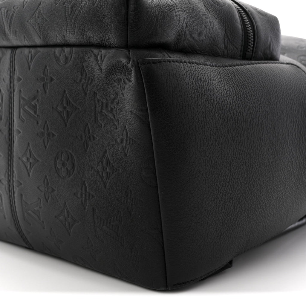Louis Vuitton Calfskin Monogram Shadow Discovery Backpack  Black