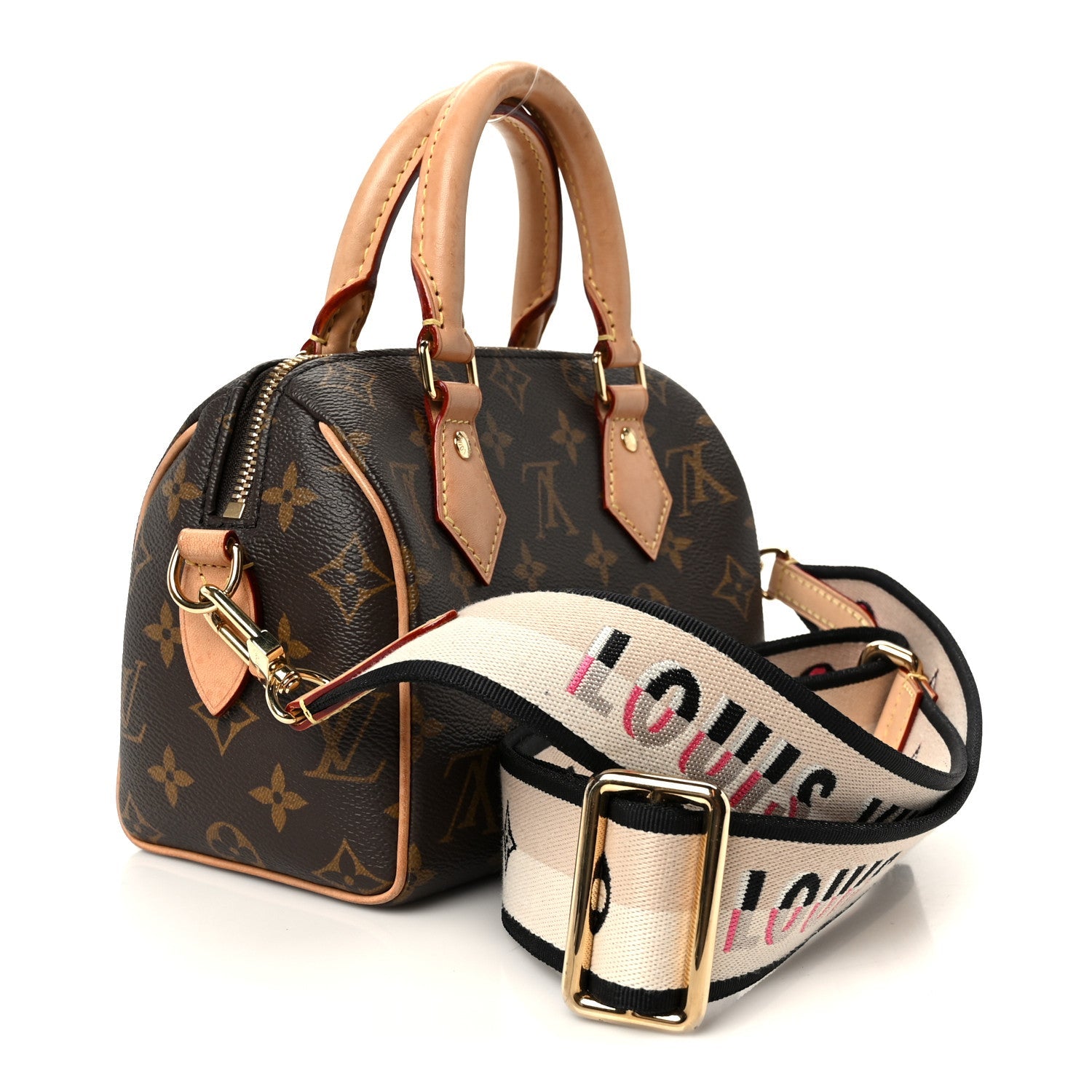 Louis Vuitton Monogram Speedy Bandouliere 20 Black