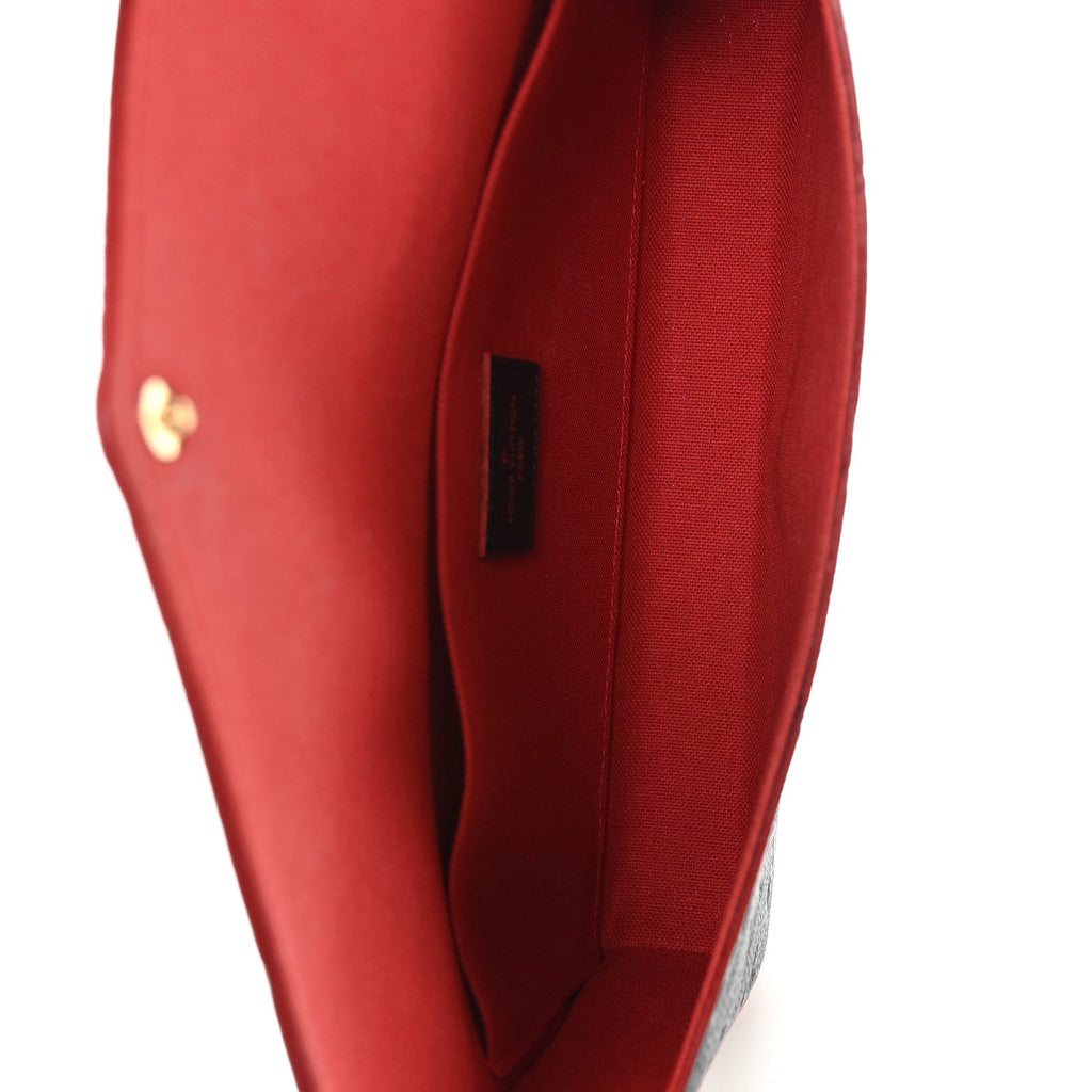 Louis Vuitton Empreinte Pochette Felicie Chain Wallet Marine Rouge