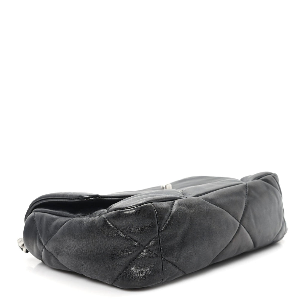 Chanel Lambskin Quilted Medium Chanel 19 Flap Black