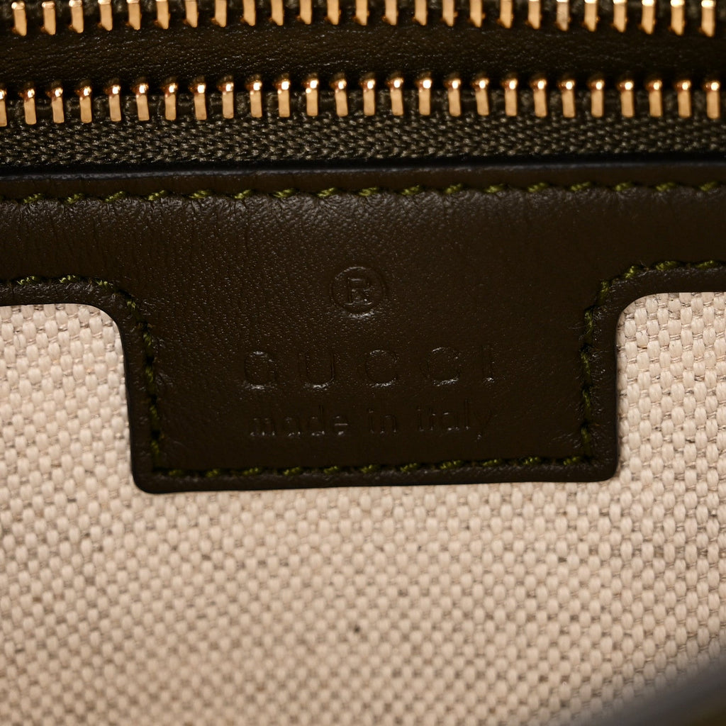 Gucci Suede Calfskin Blondie Medium Shoulder Bag Green