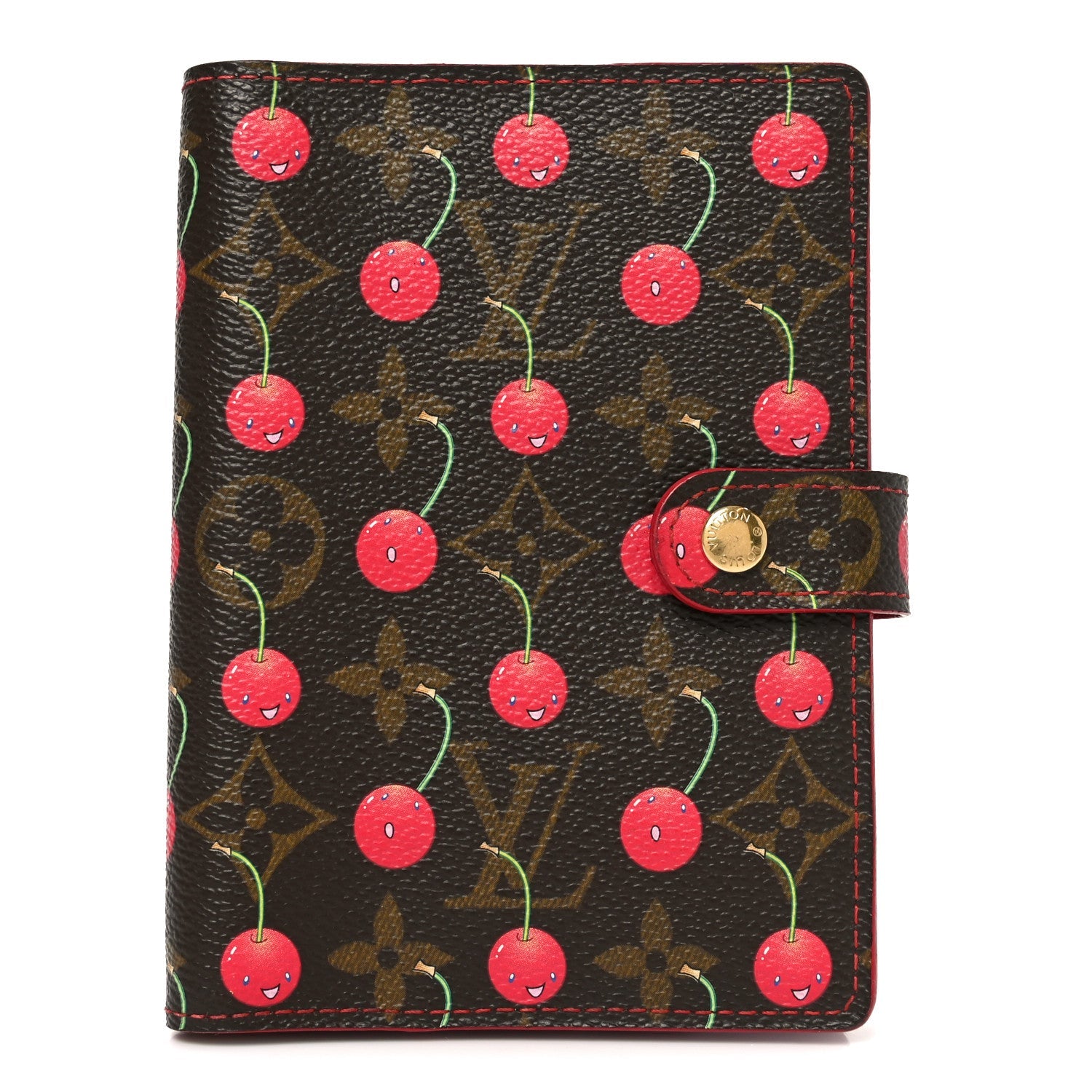 Louis Vuitton Monogram Cerises Small Ring Agenda Cover