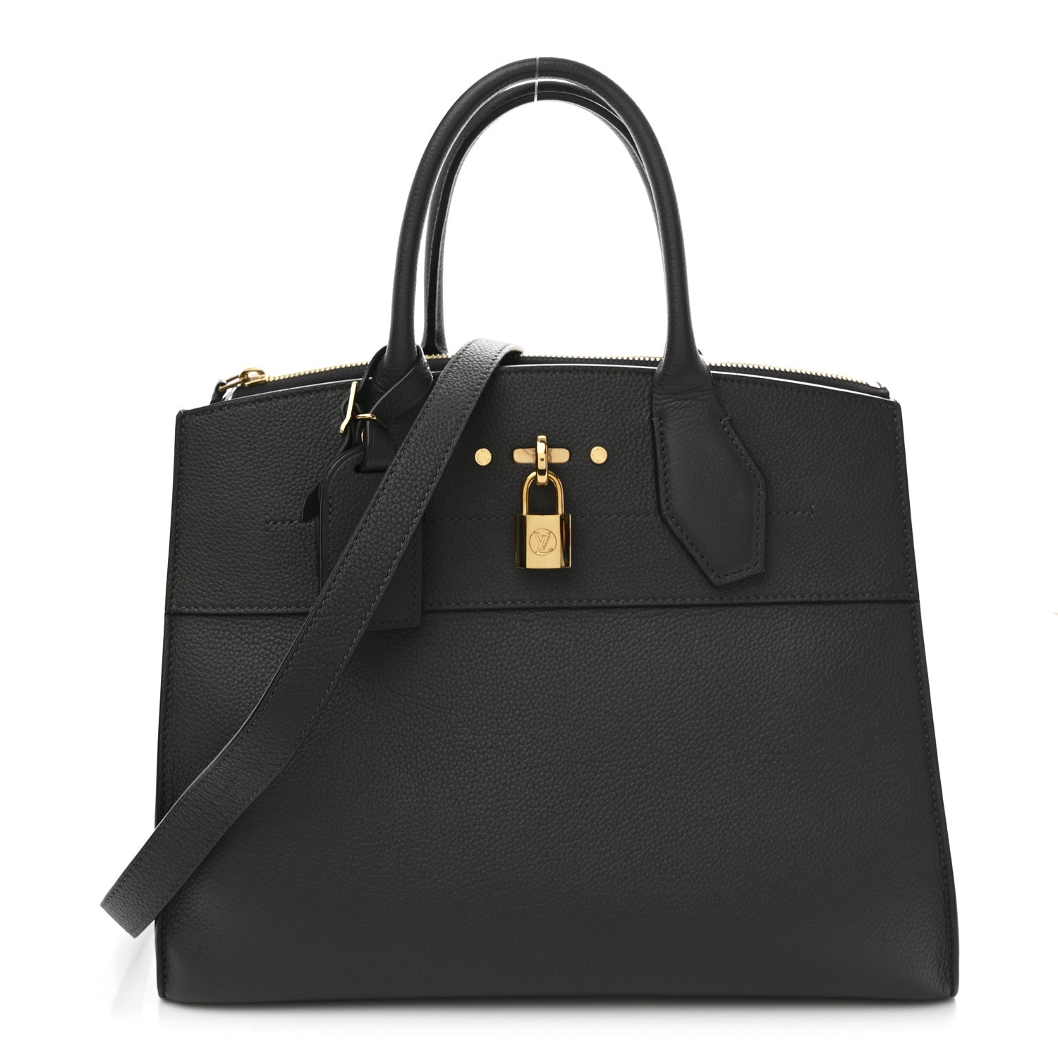 Louis Vuitton Taurillon City Steamer MM Gris