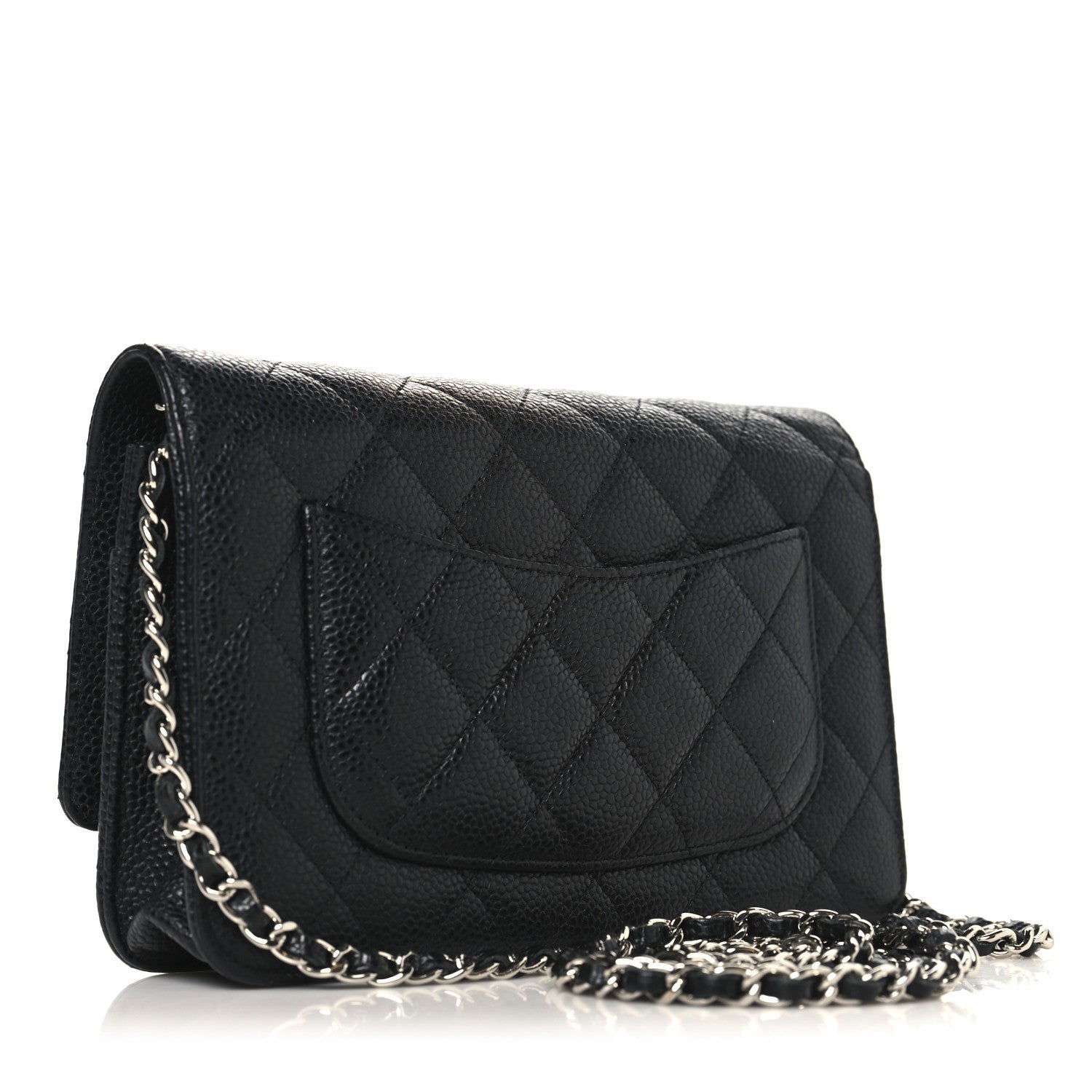 Chanel Caviar Quilted Wallet on Chain WOC Black