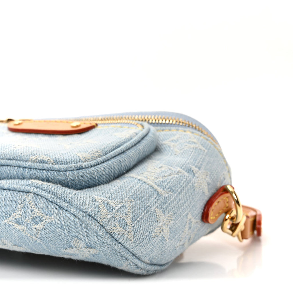 Louis Vuitton Monogram Denim Mini Bumbag Sky Blue