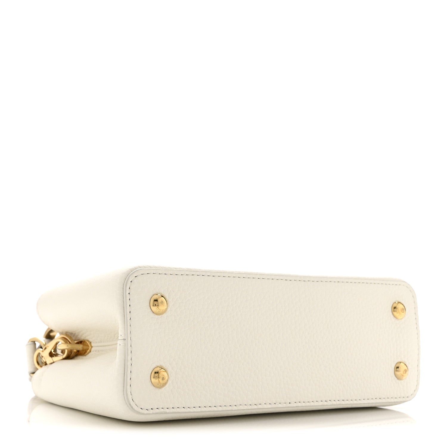 Louis Vuitton Taurillon Small Chain My Capucines Snow