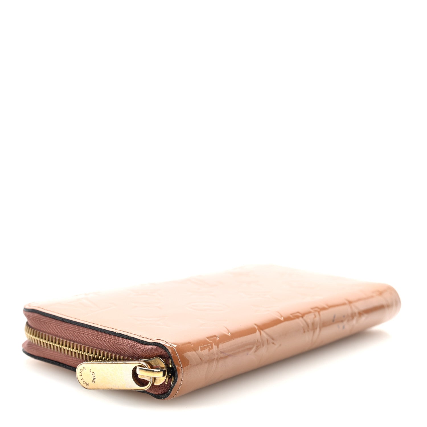 Louis Vuitton Vernis Zippy Wallet Rose Velours