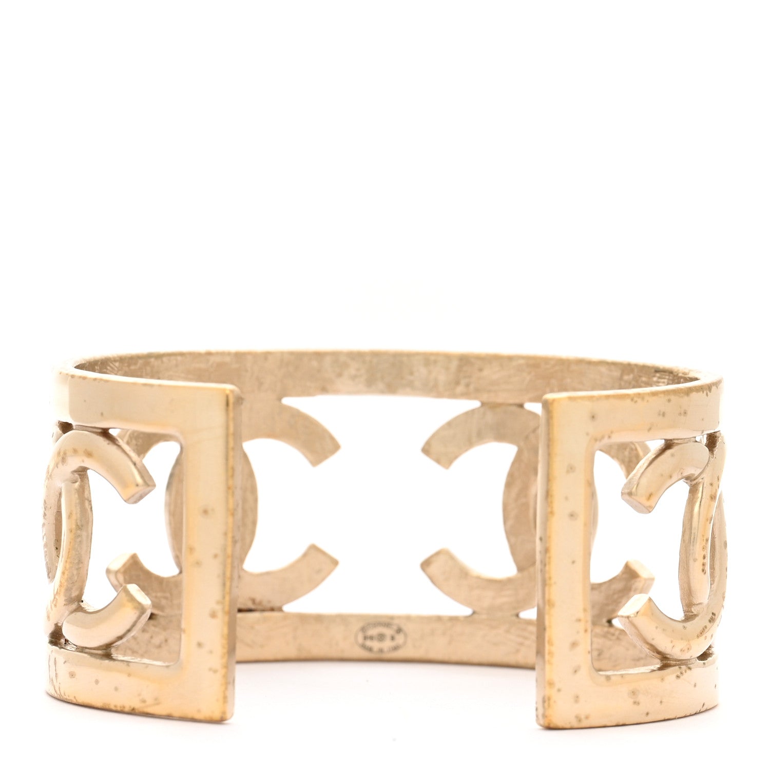 Metal Logo CC Cuff Gold