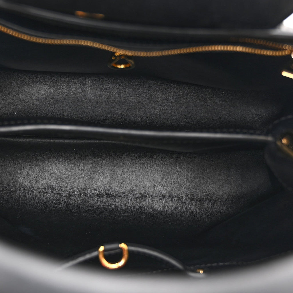 Louis Vuitton Taurillon Mechanical Flowers Smile Capucines PM Black