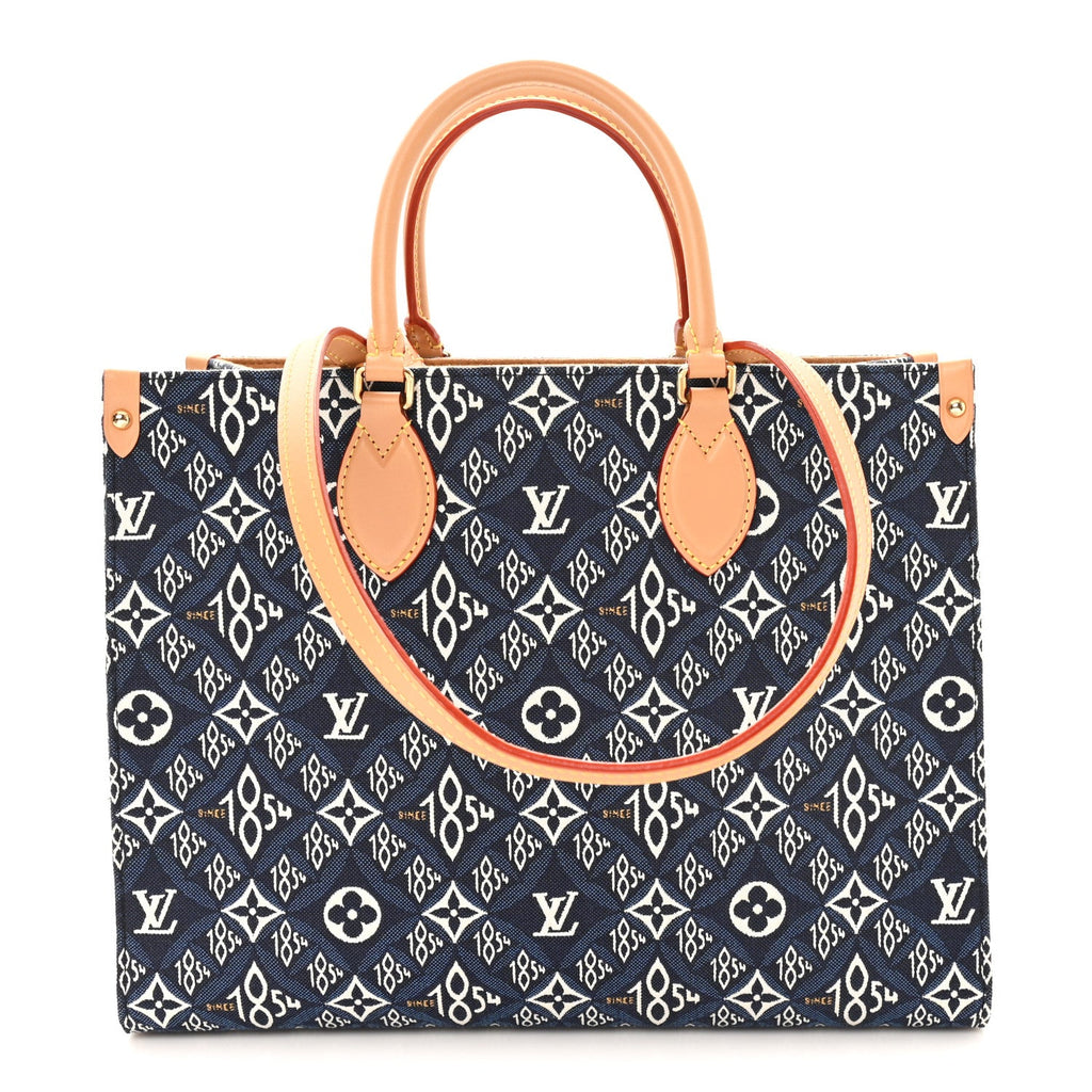 Louis Vuitton Jacquard Since 1854 Onthego MM Blue