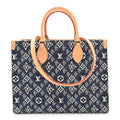 Louis Vuitton Jacquard Since 1854 Onthego MM Blue
