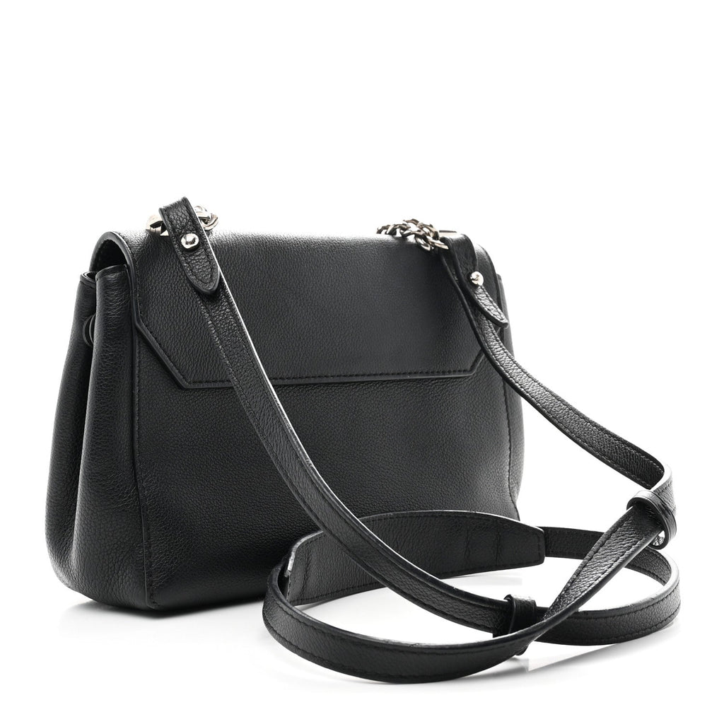 Louis Vuitton Calfskin Lockme II Chain Bag BB Black