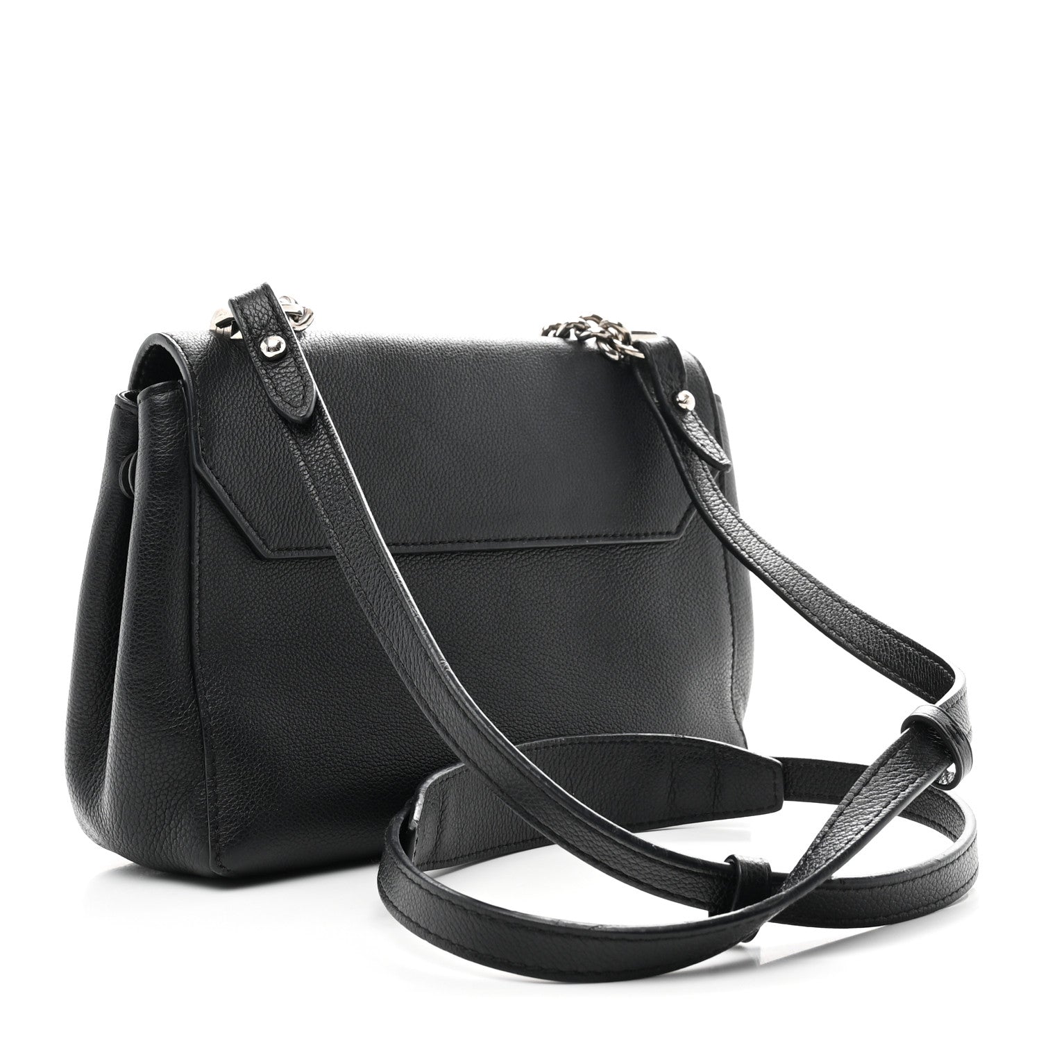 Louis Vuitton Calfskin Lockme II Chain Bag BB Black