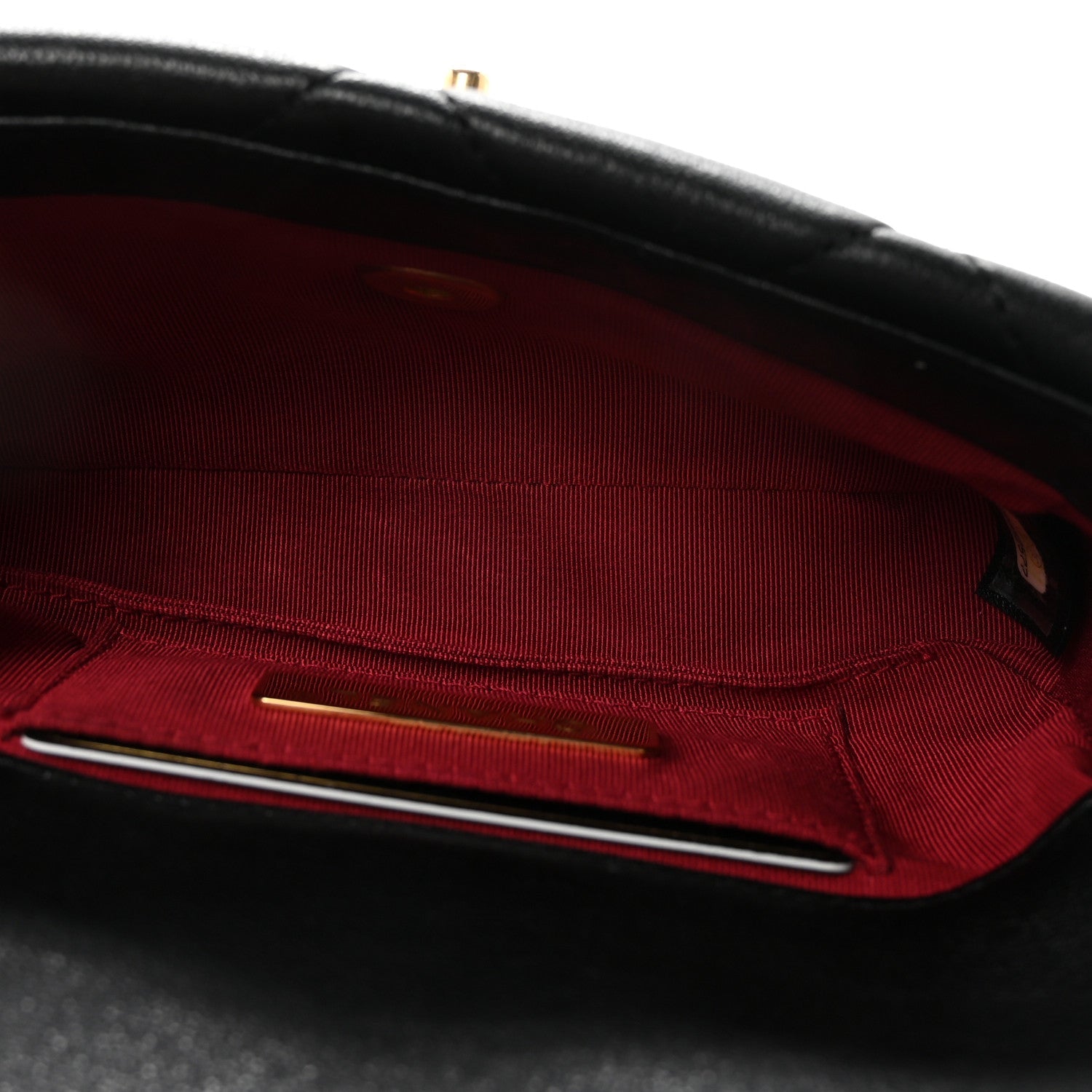 Chanel Goatskin Quilted Chanel 19 Waist Bag Black