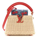 Louis Vuitton LV X TM Rattan Denim Calfskin Cerises Capucines Mini