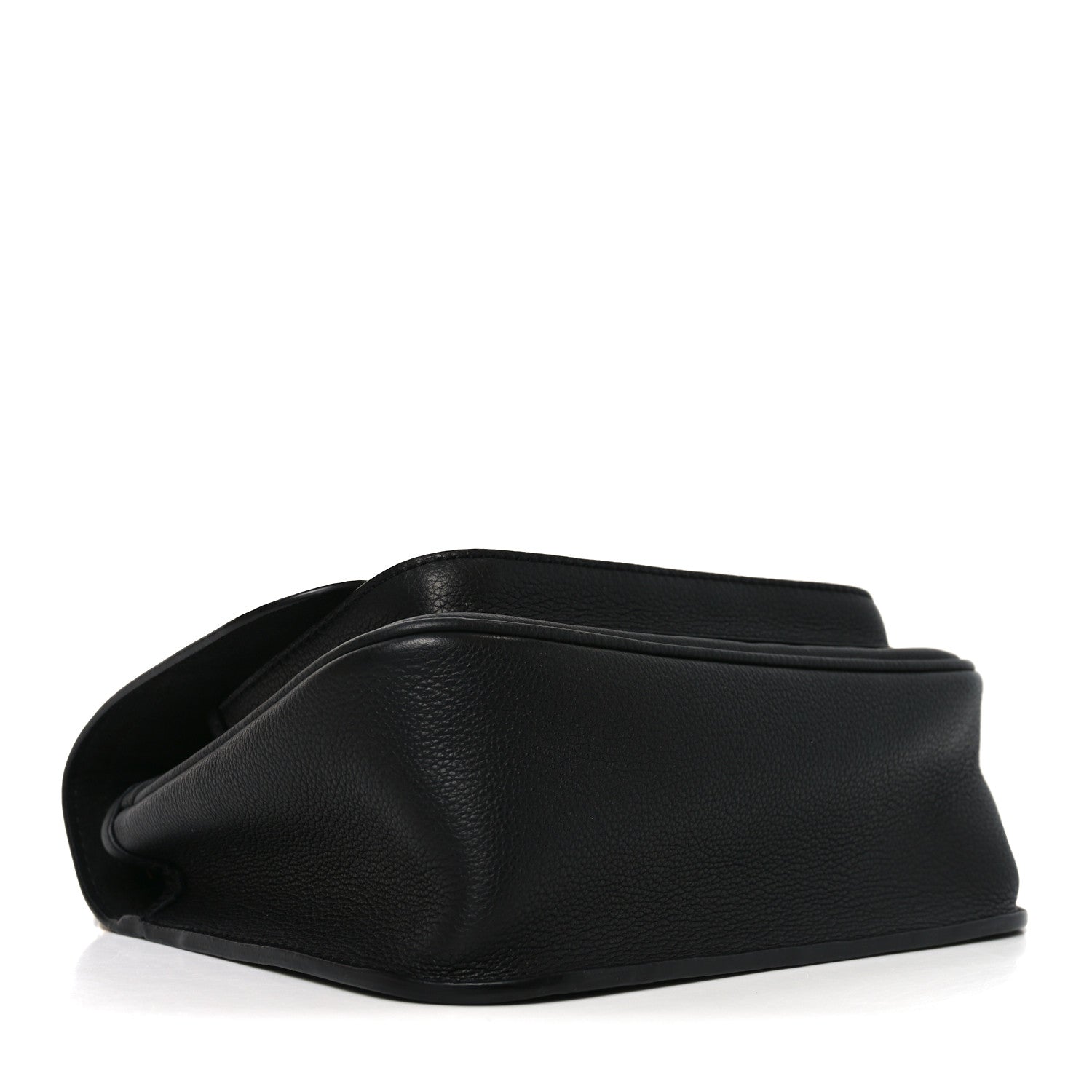 Louis Vuitton Grained Calfskin Lockme Chain Bag PM Black