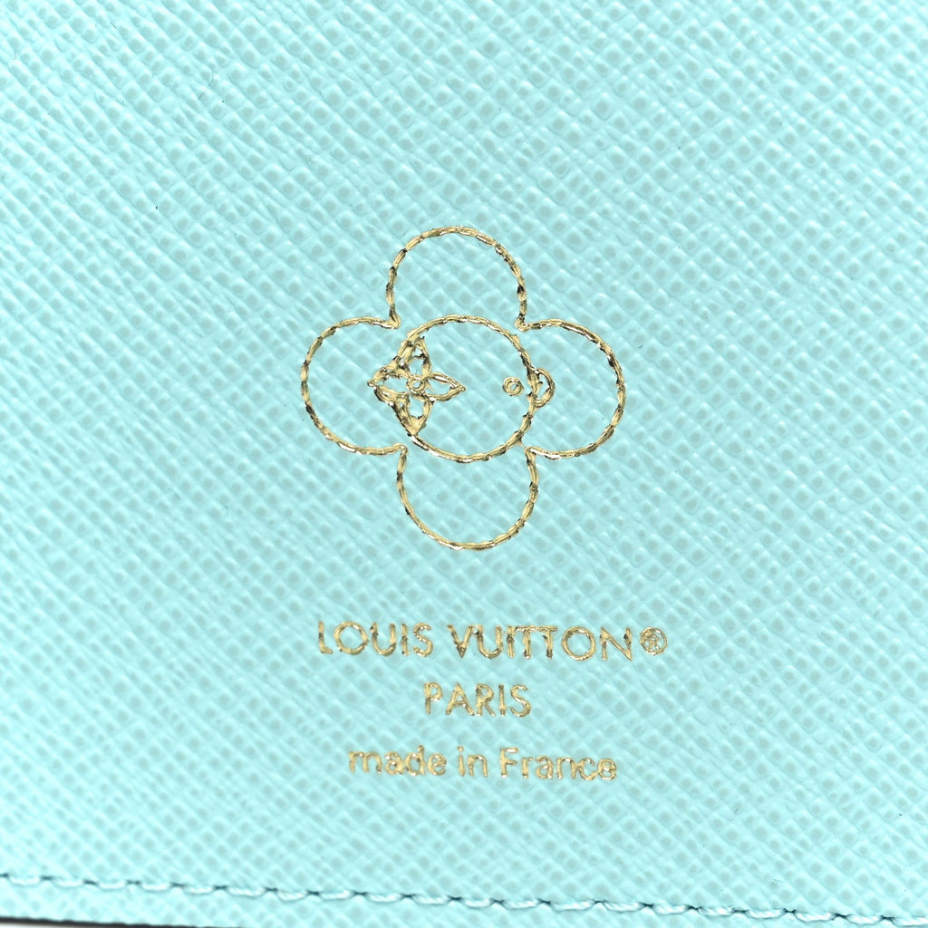 Louis Vuitton Monogram 2025 Christmas Animation Passport Cover Azur Frost