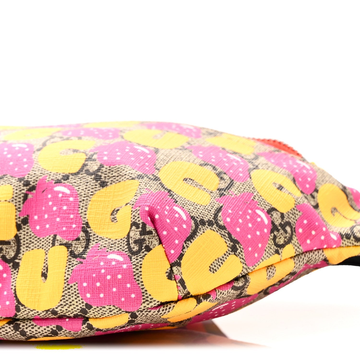 Gucci GG Supreme Monogram Childrens Strawberry Print Belt Bag Multicolor
