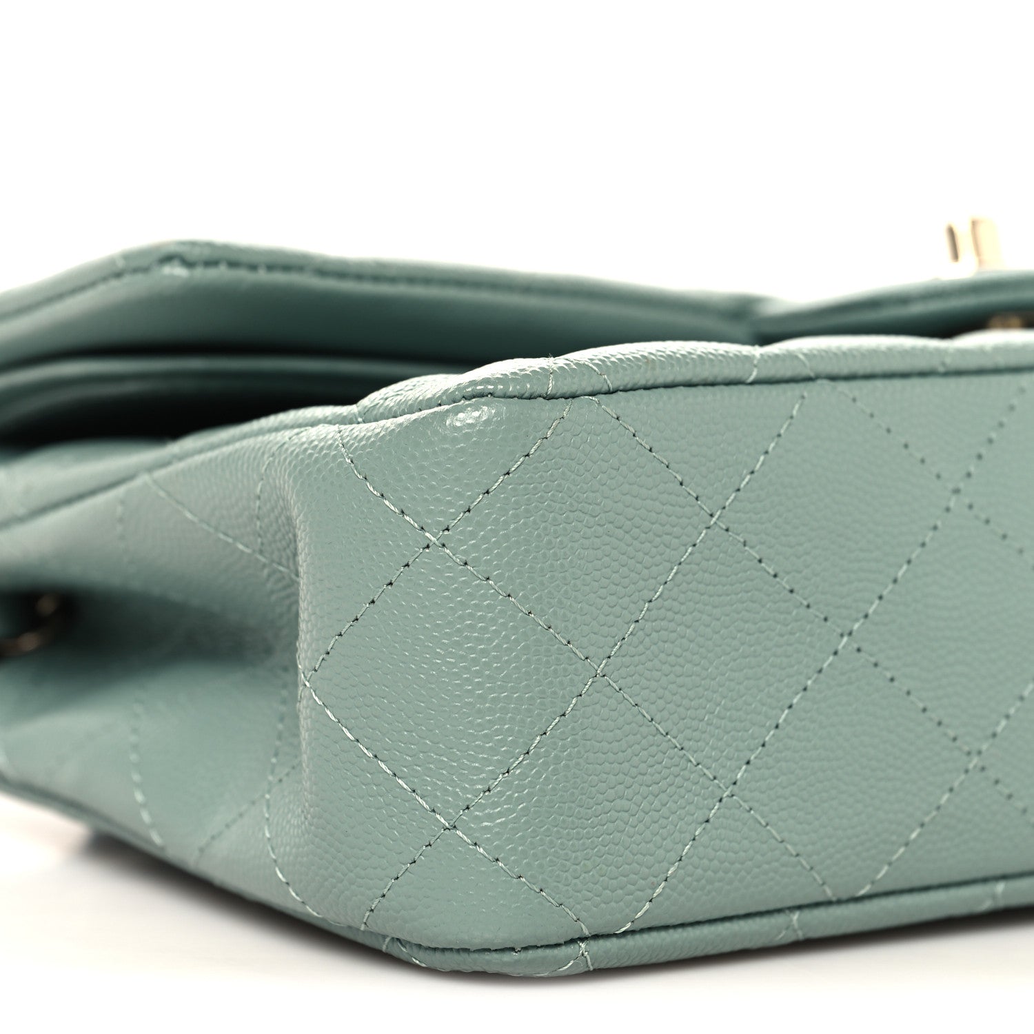 Chanel Caviar Quilted Medium Double Flap Dark Green