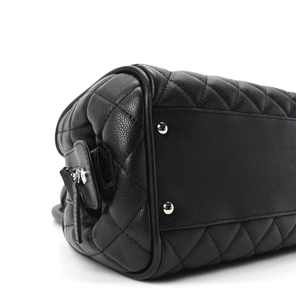 Chanel Caviar Quilted Timeless Bowler Black