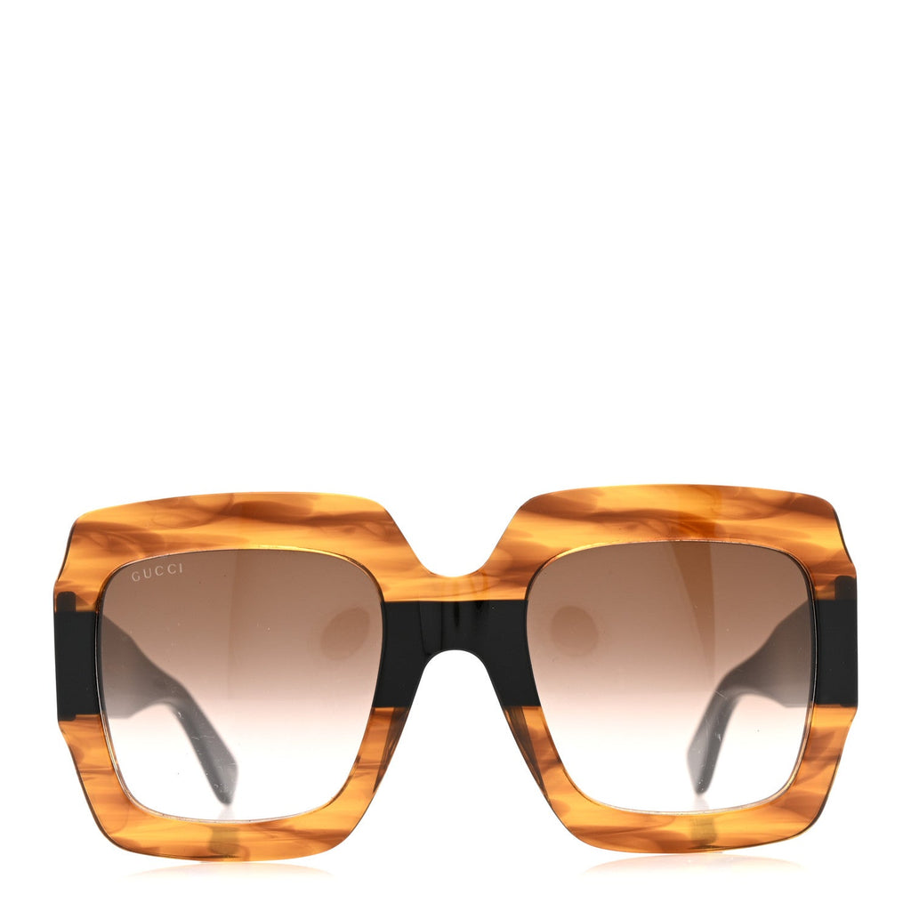 Gucci Square Frame GG0178S Sunglasses Havana