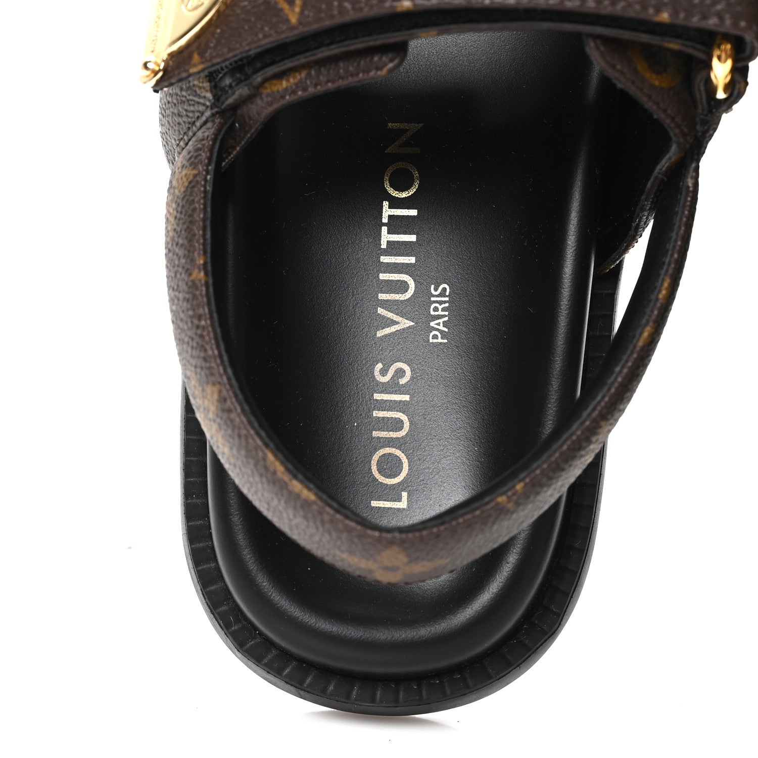Louis Vuitton Monogram LV Sunset Comfort Flat Sandals 36 Cacao Brown