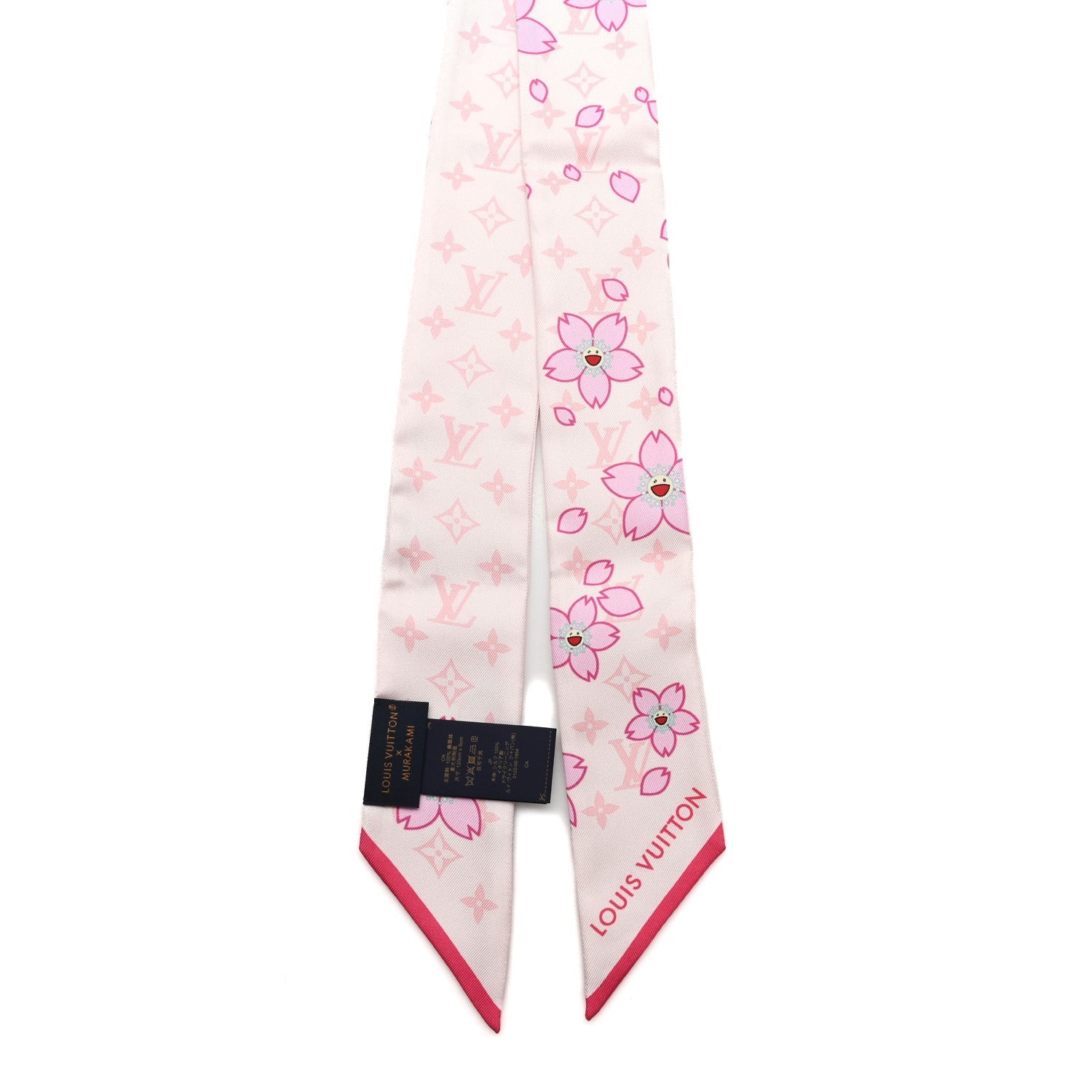 Louis Vuitton LV X TM Silk Monogram Cherry Blossom BB Bandeau Pink
