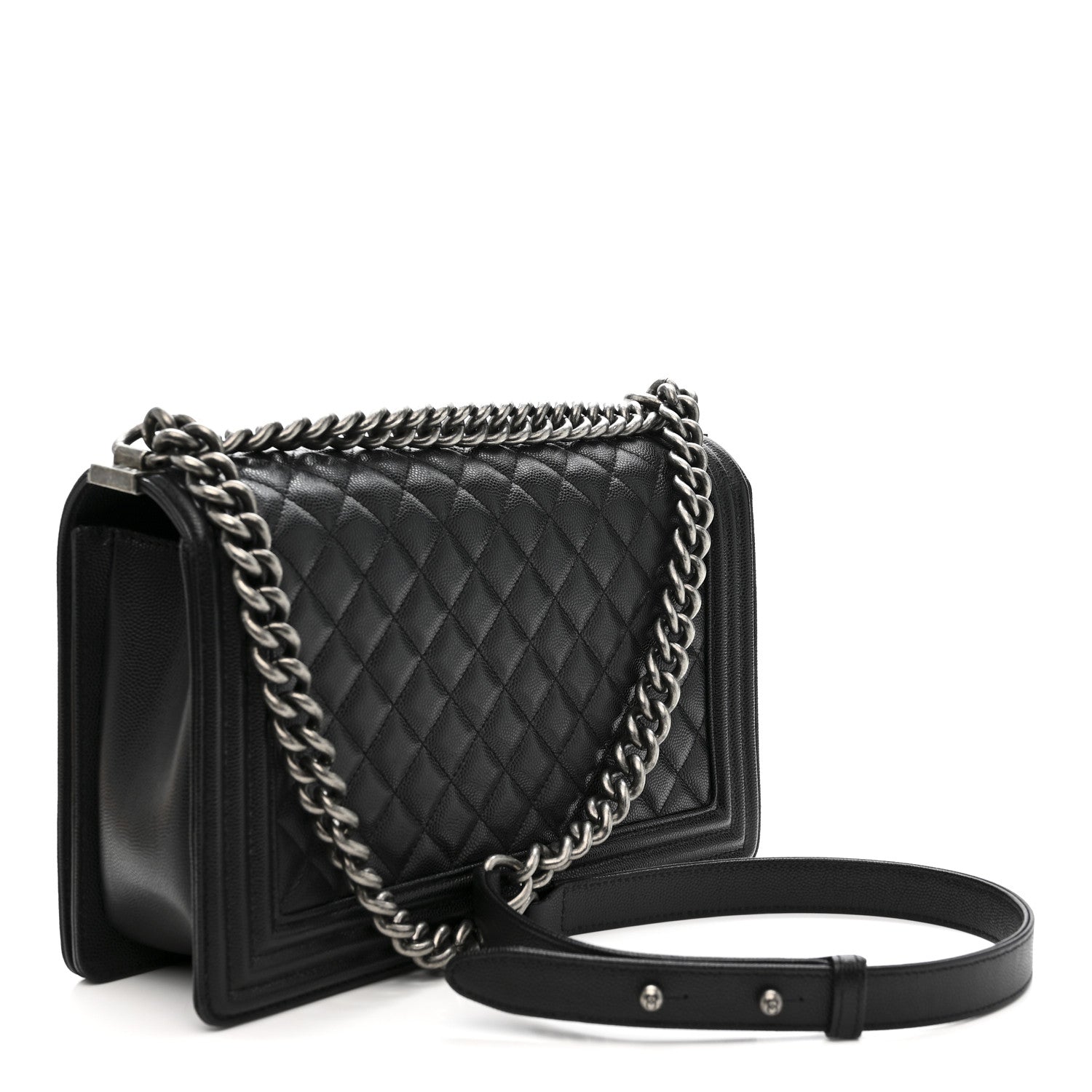 Chanel Caviar Quilted New Medium Boy Flap Black