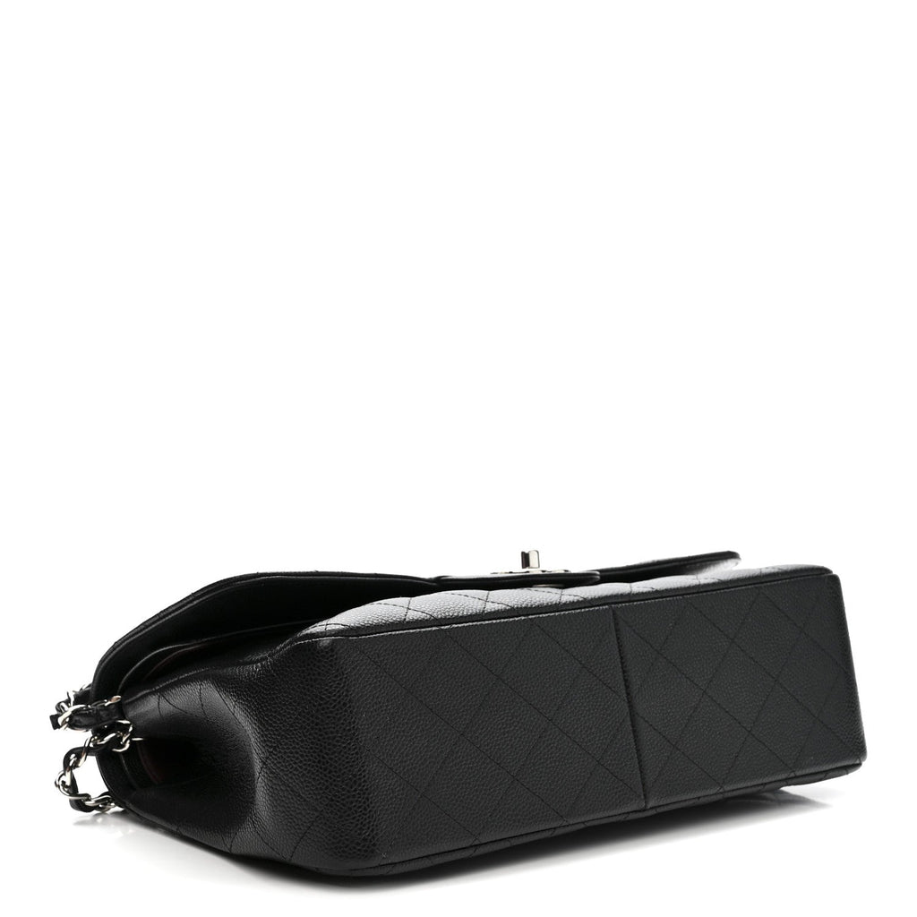 Chanel Caviar Quilted Jumbo Double Flap Black