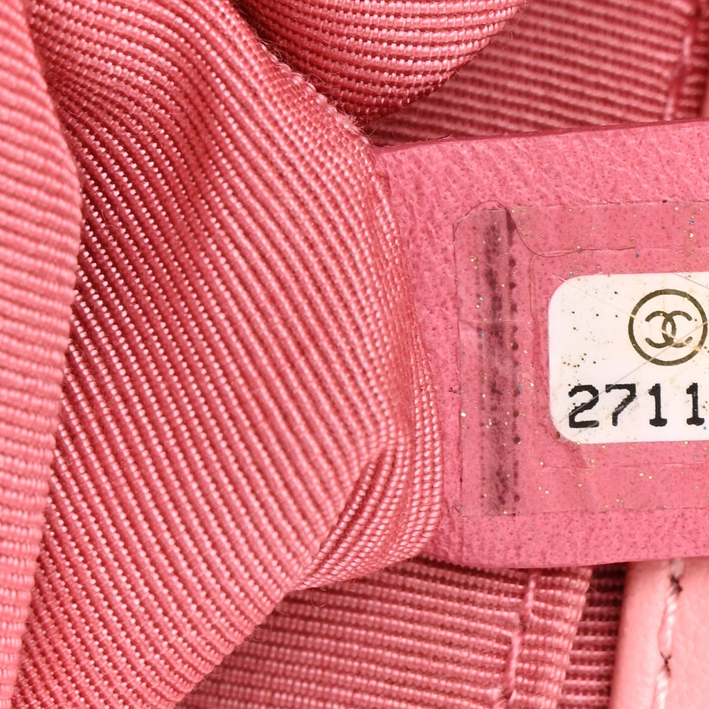 Chanel Calfskin Chevron Embroidered Small Boy By The Sea Flap Pink