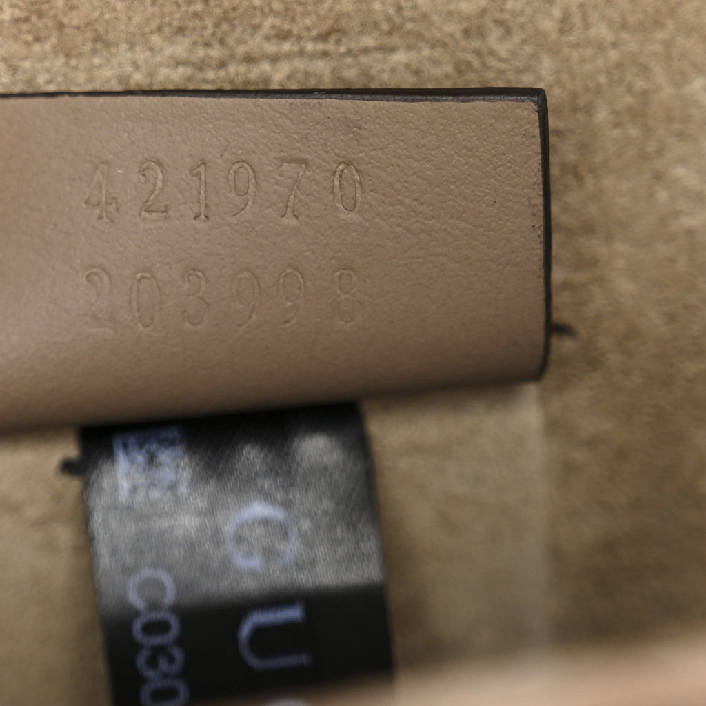 Gucci GG Supreme Monogram Mini Dionysus Shoulder Bag Taupe