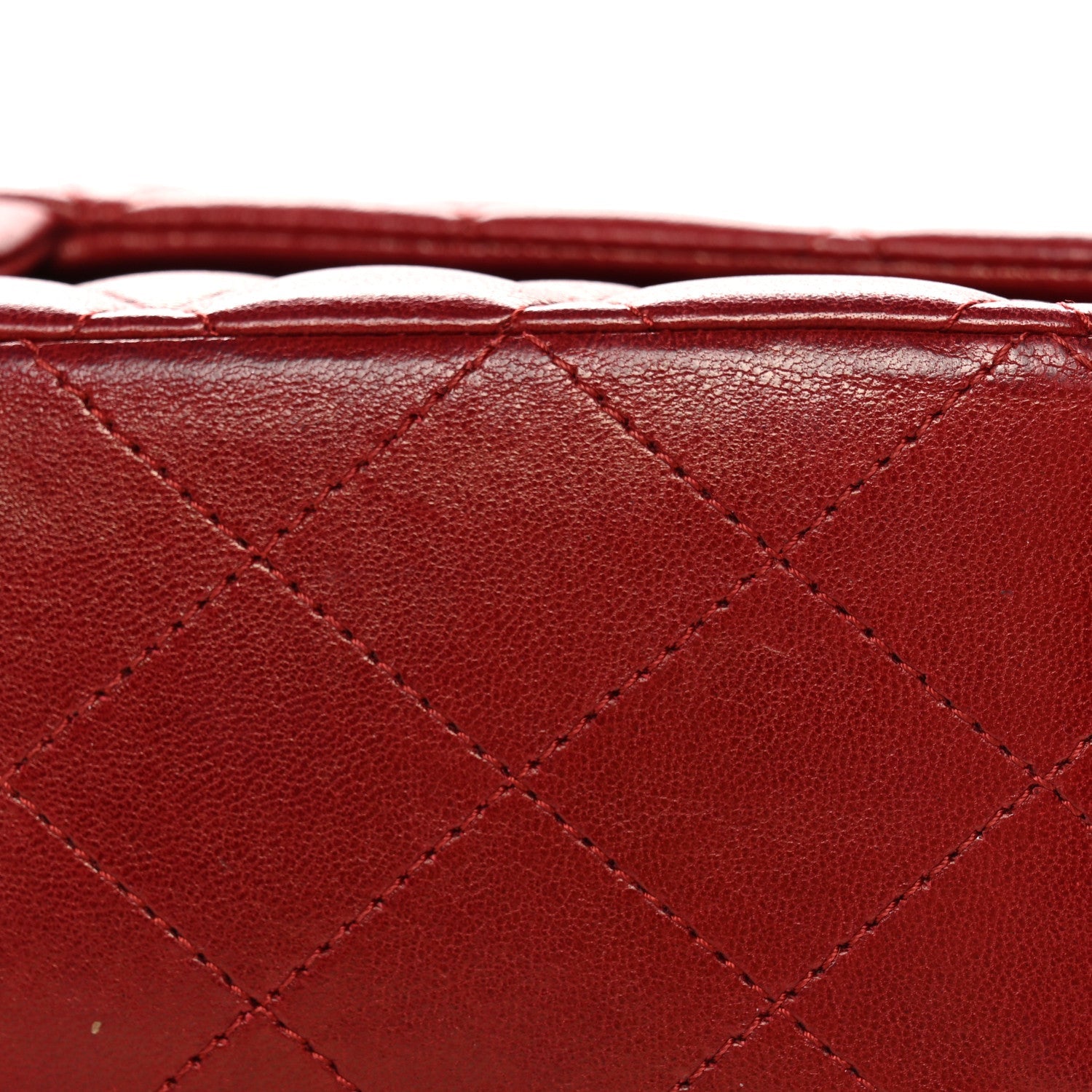 Chanel Lambskin Quilted Medium Double Flap Red