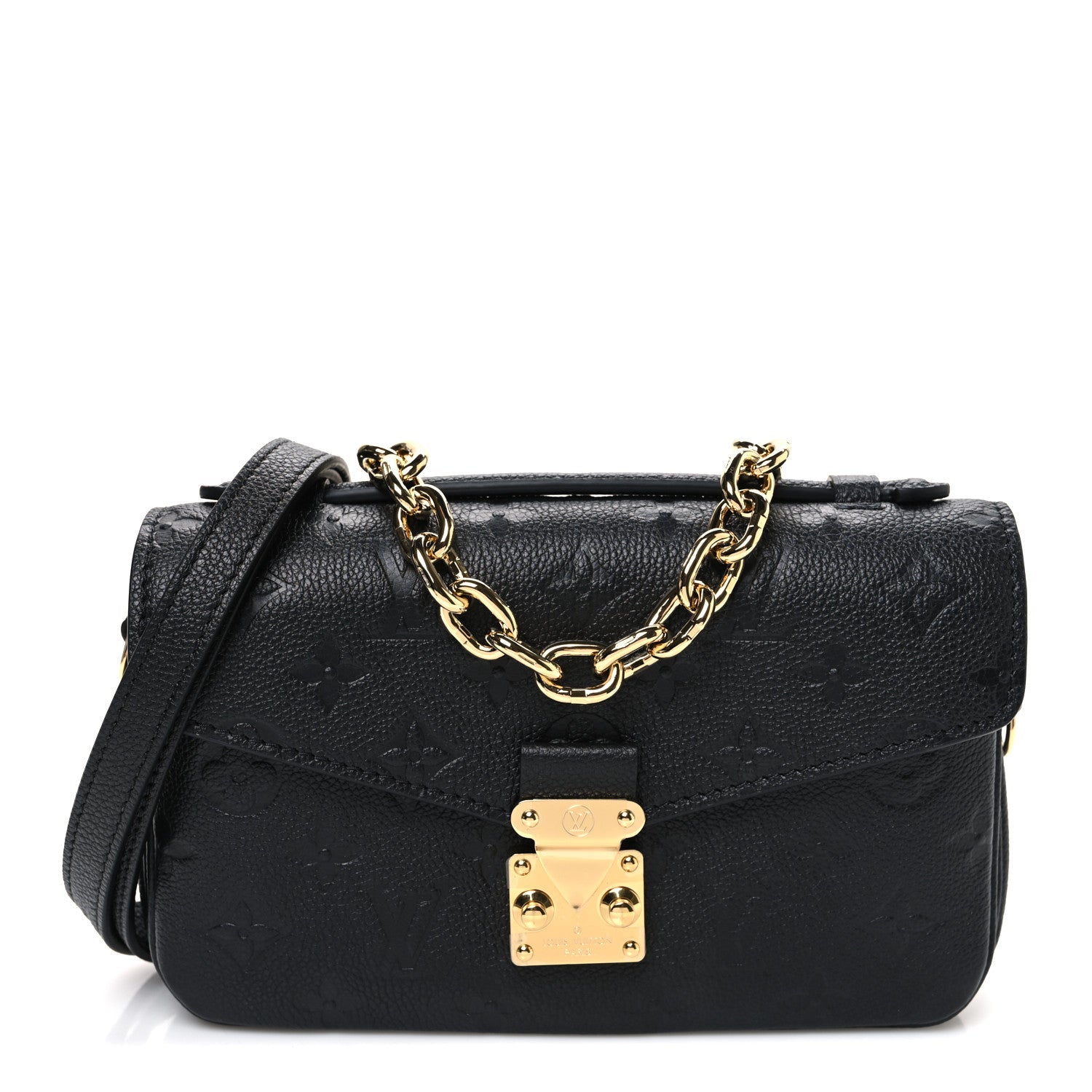 Louis Vuitton Empreinte Pochette Metis East West Black
