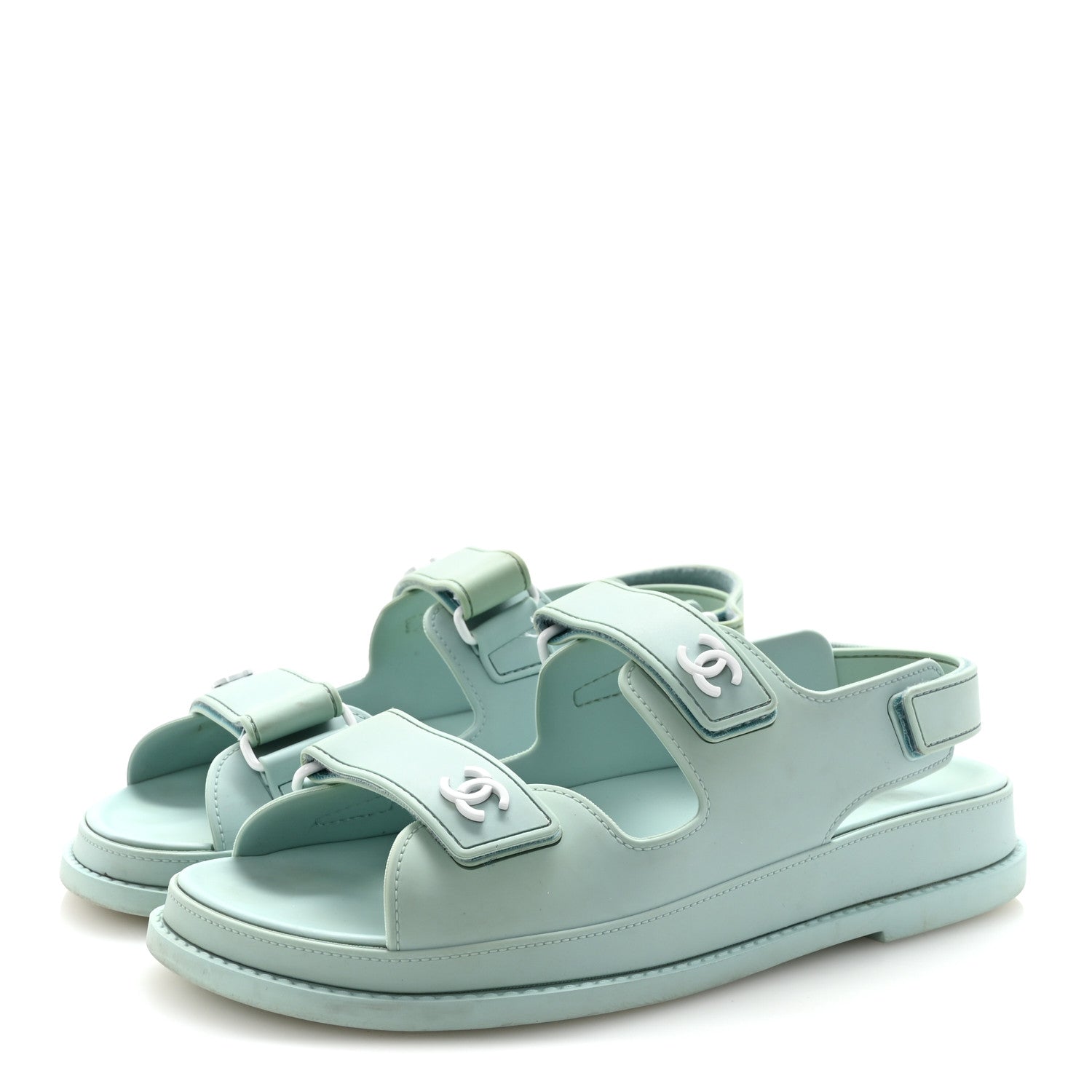 Rubber CC Dad Sandals 39 Light Blue