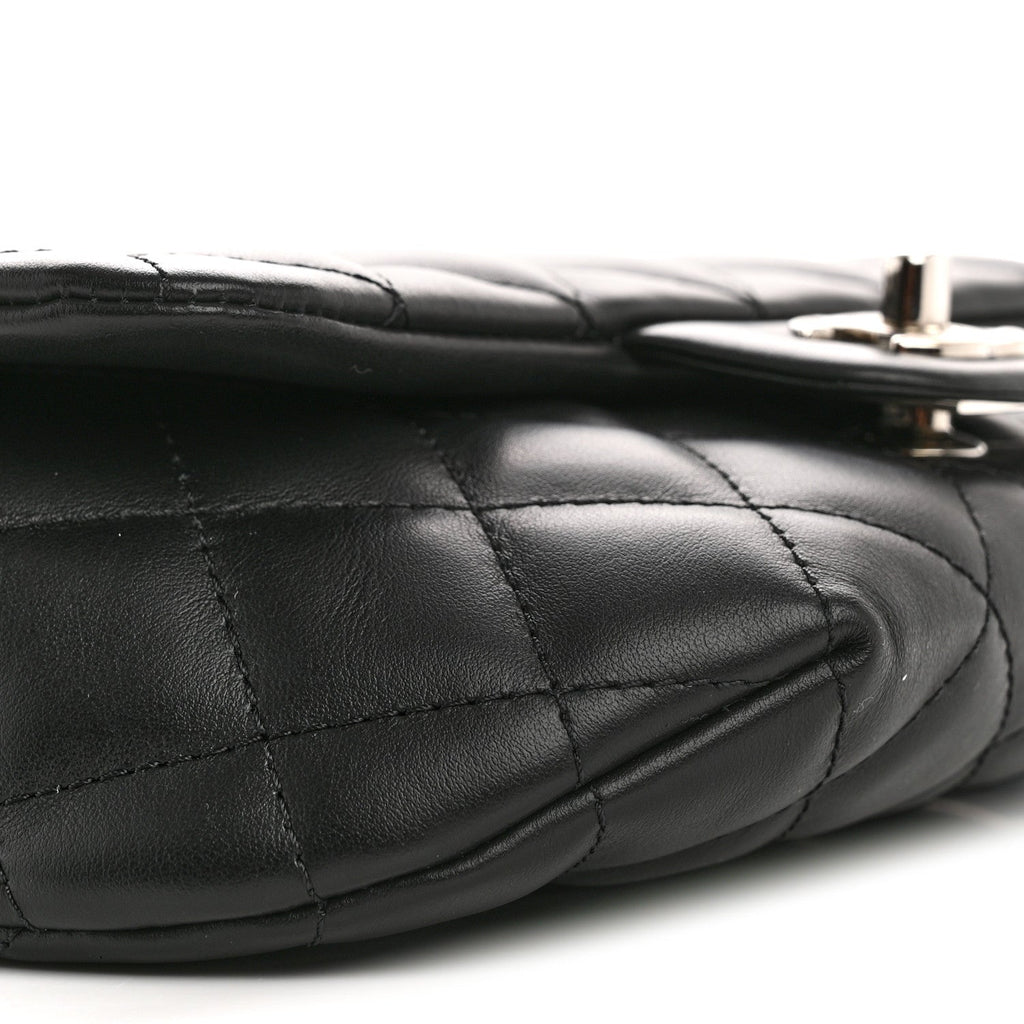 Chanel Calfskin Quilted CC Uniform Flap Belt Bag Black