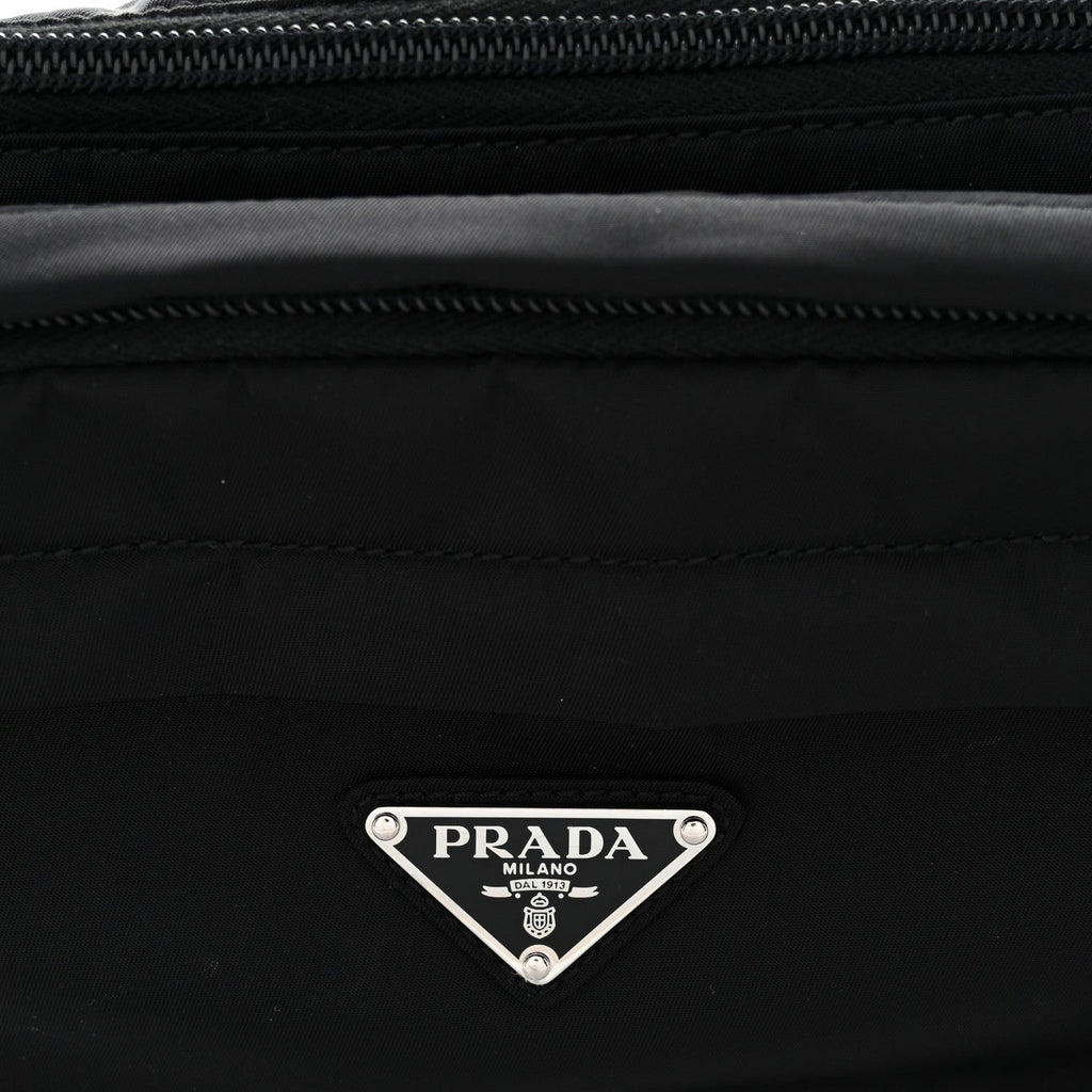Prada Tessuto Nylon Montagna Belt Bag Black
