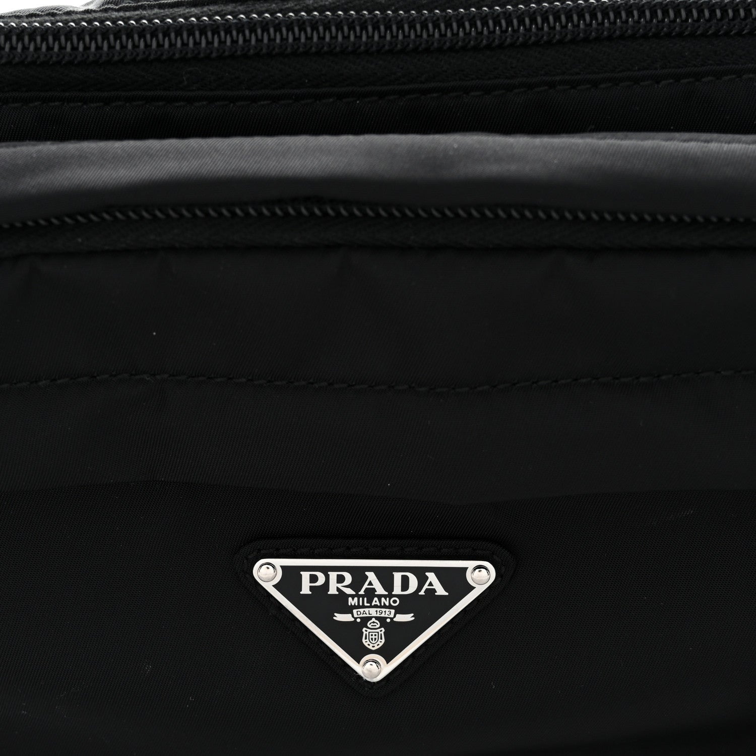 Prada Tessuto Nylon Montagna Belt Bag Black