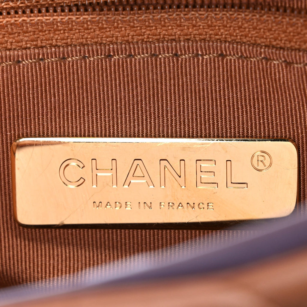 Chanel Lambskin Quilted Medium Chanel 19 Flap Brown