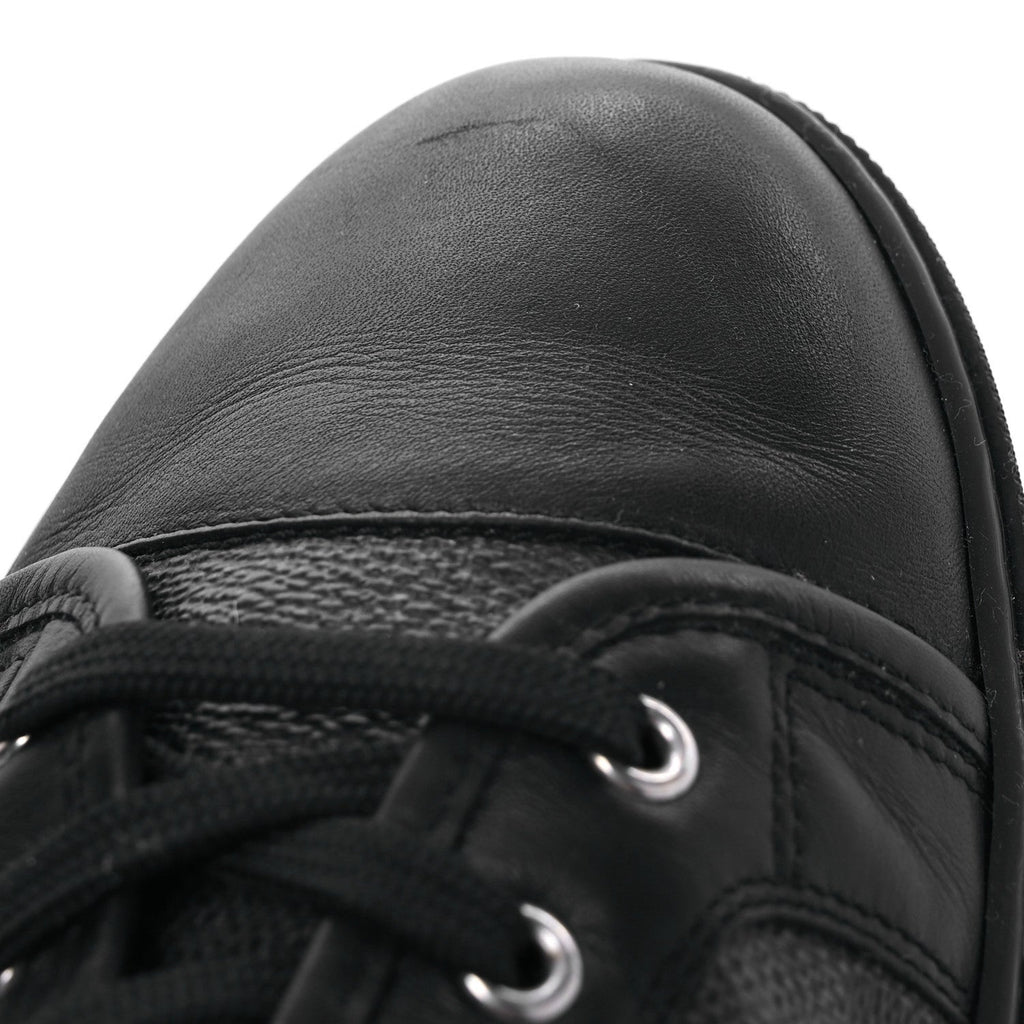 Louis Vuitton Calfskin Damier Graphite Sneakers 7.5