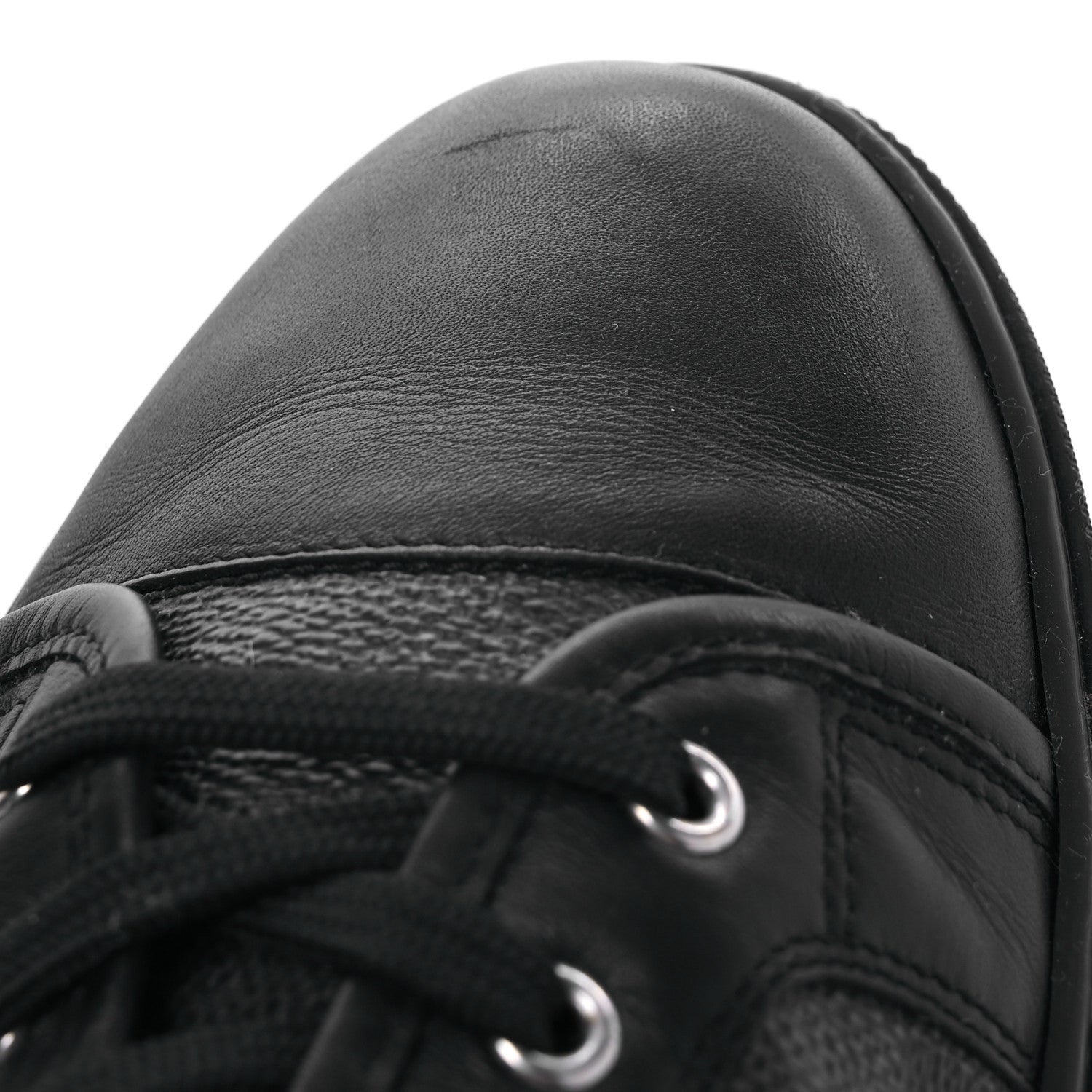 Louis Vuitton Calfskin Damier Graphite Sneakers 7.5