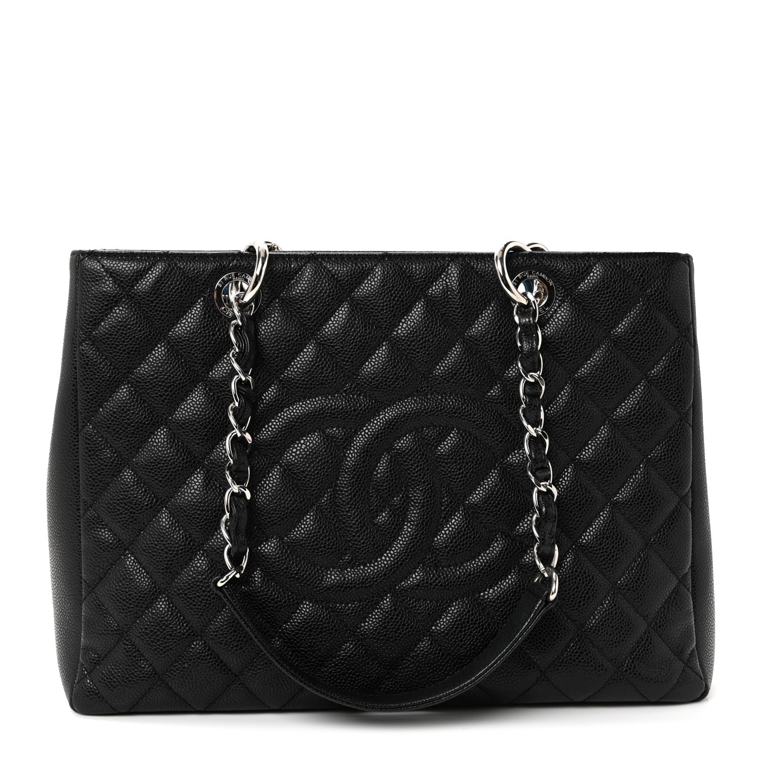 Chanel Caviar Quilted Grand Shopping Tote GST Black