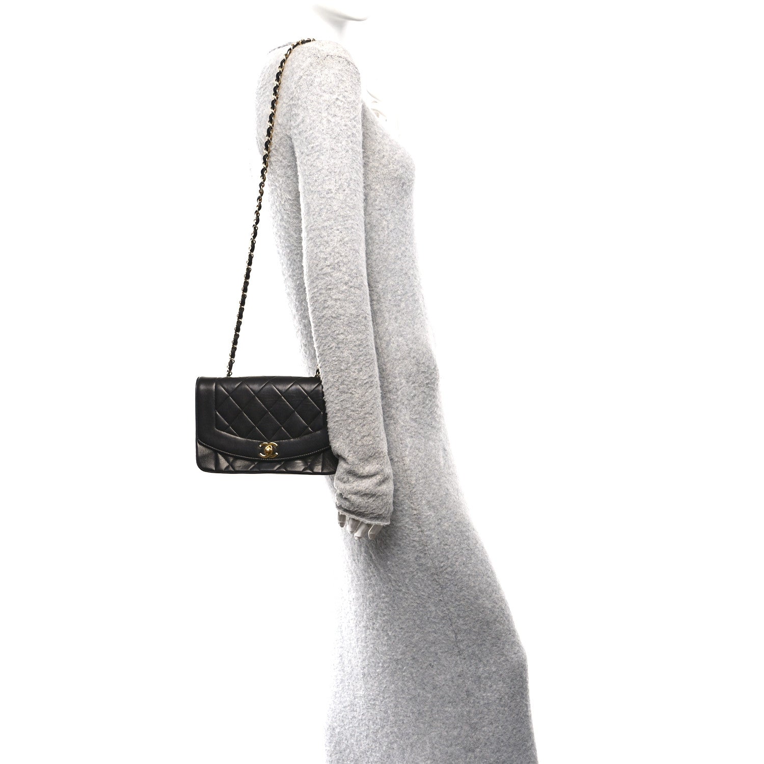 Chanel Lambskin Quilted Small Single Flap Black