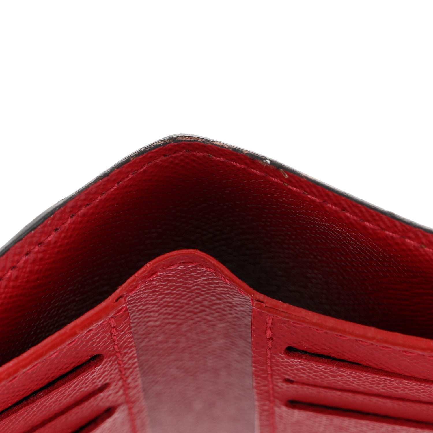 Louis Vuitton Damier Ebene Victorine Wallet Red