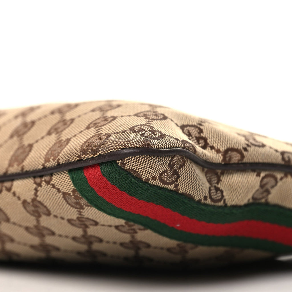Gucci Monogram Web Jolicoeur Charms Messenger Dark Brown