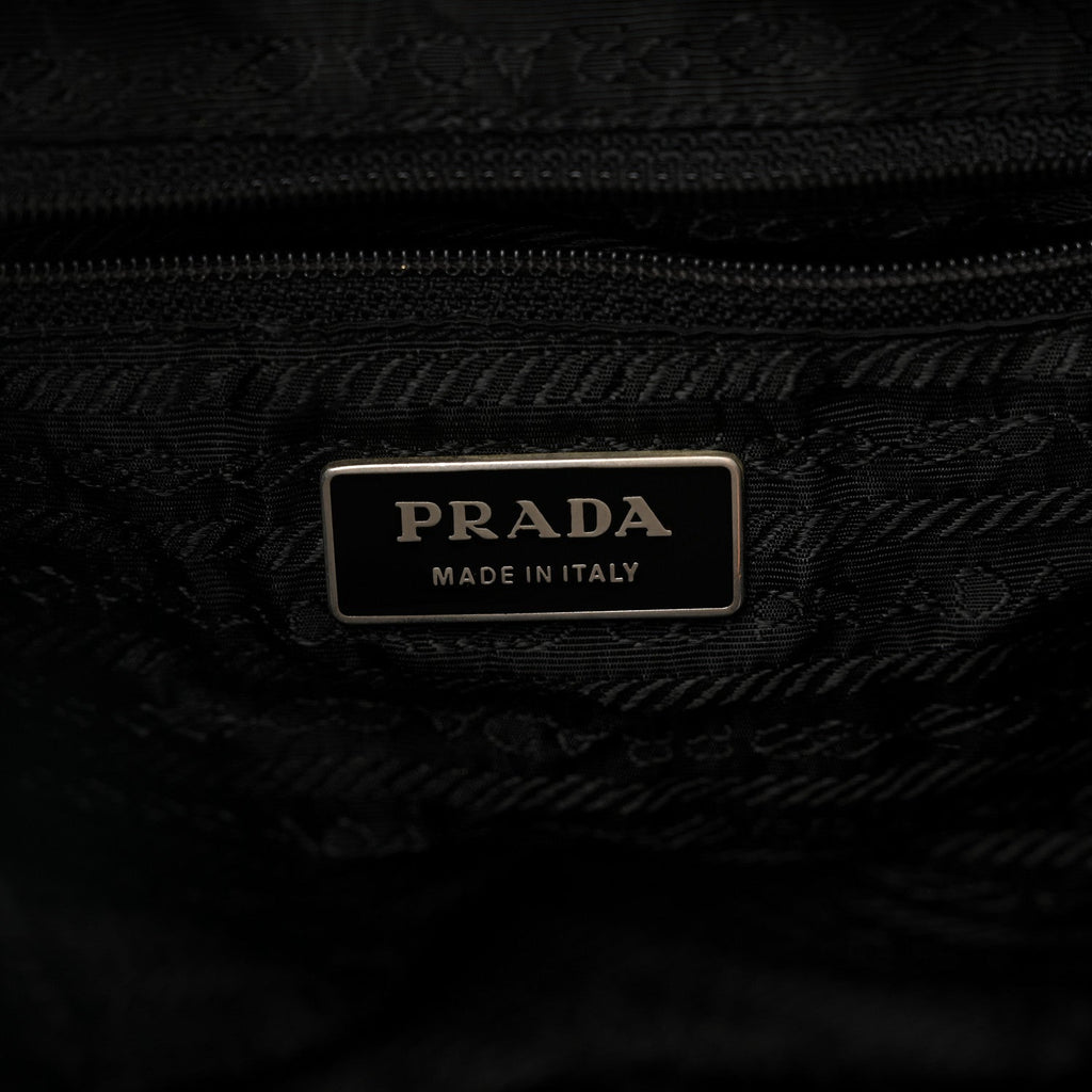 Prada Tessuto Nylon Vela Cinch Backpack Black