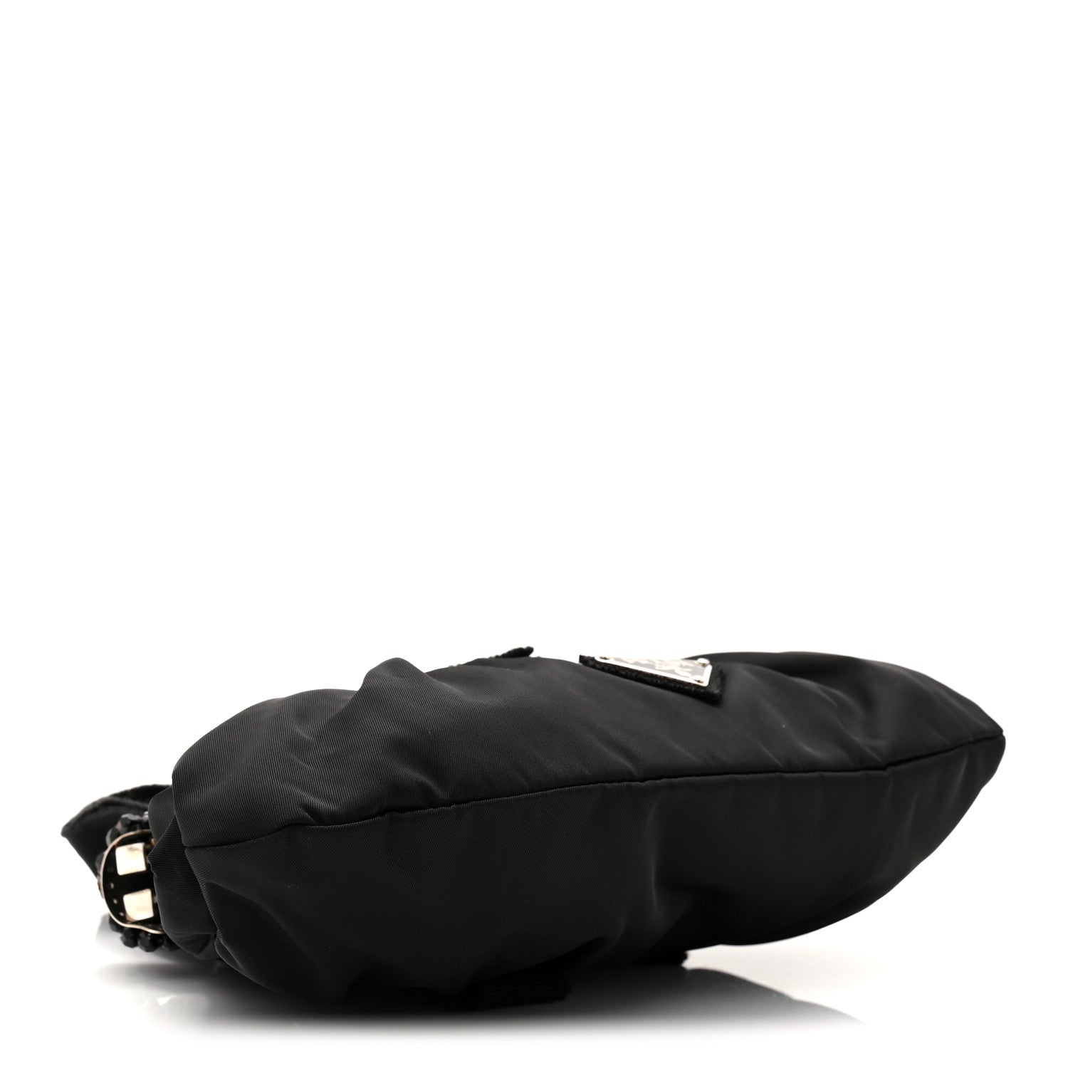 Prada Tessuto Nylon Bead Evening Bag Black